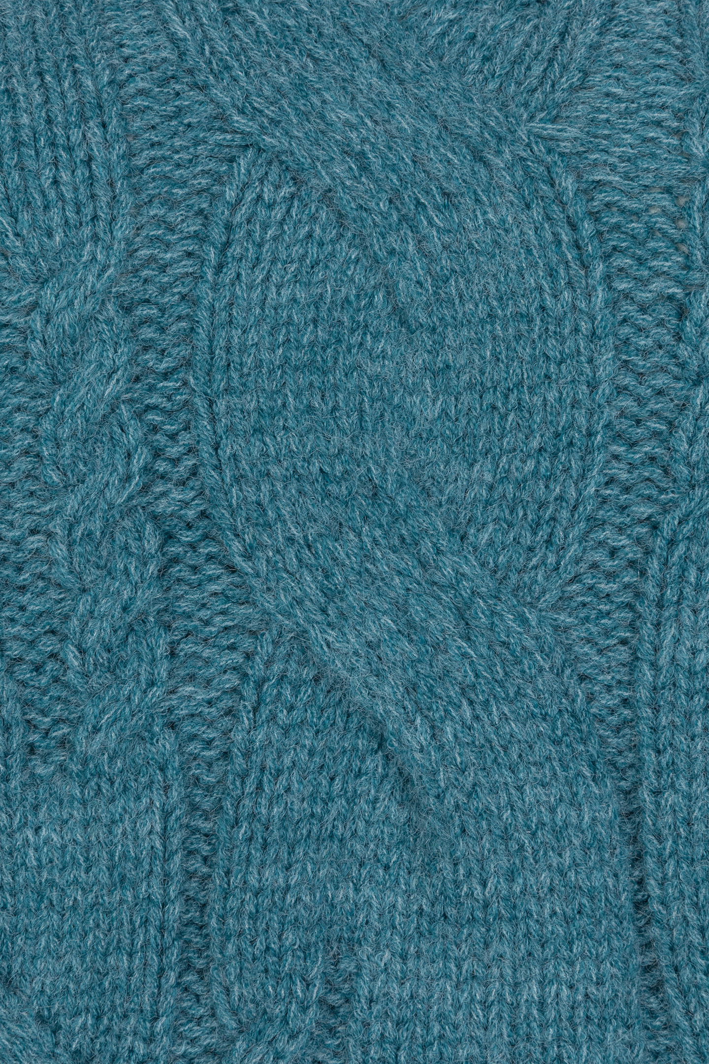 SWEATER CABLES V-NECK GALAXY BLUE 8