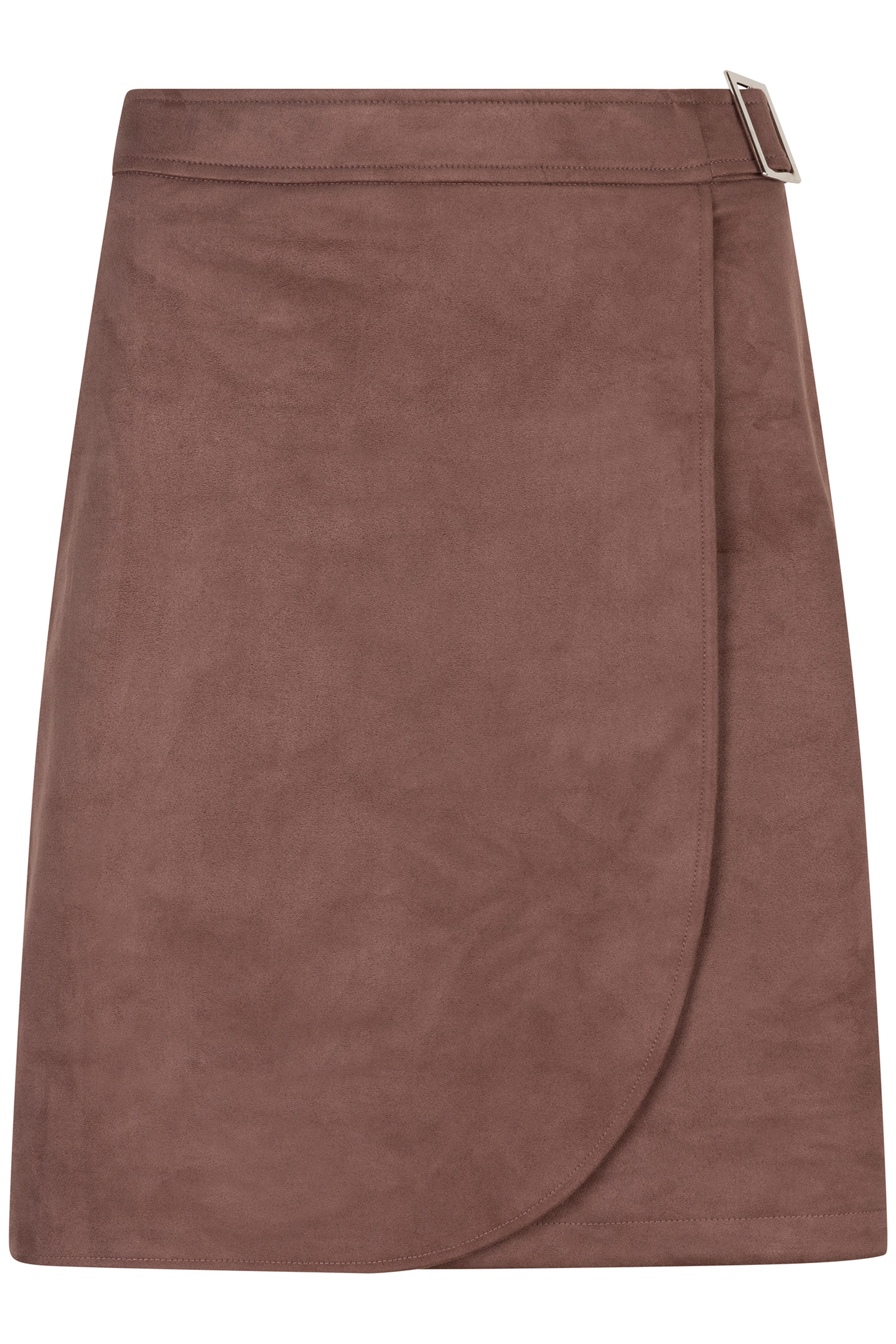 SKIRT OVERLAP SUEDINE CHOCOLATE 5