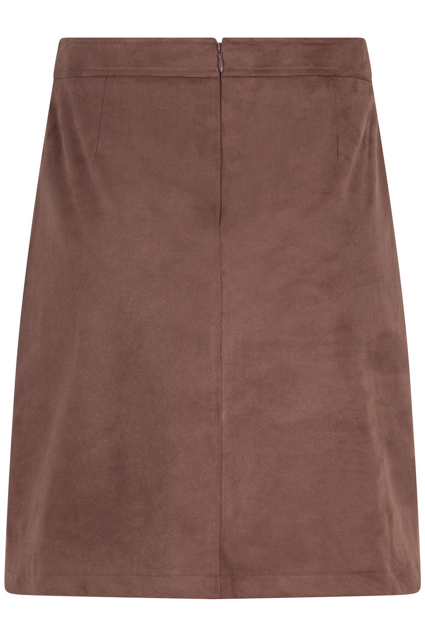 SKIRT OVERLAP SUEDINE CHOCOLATE 6