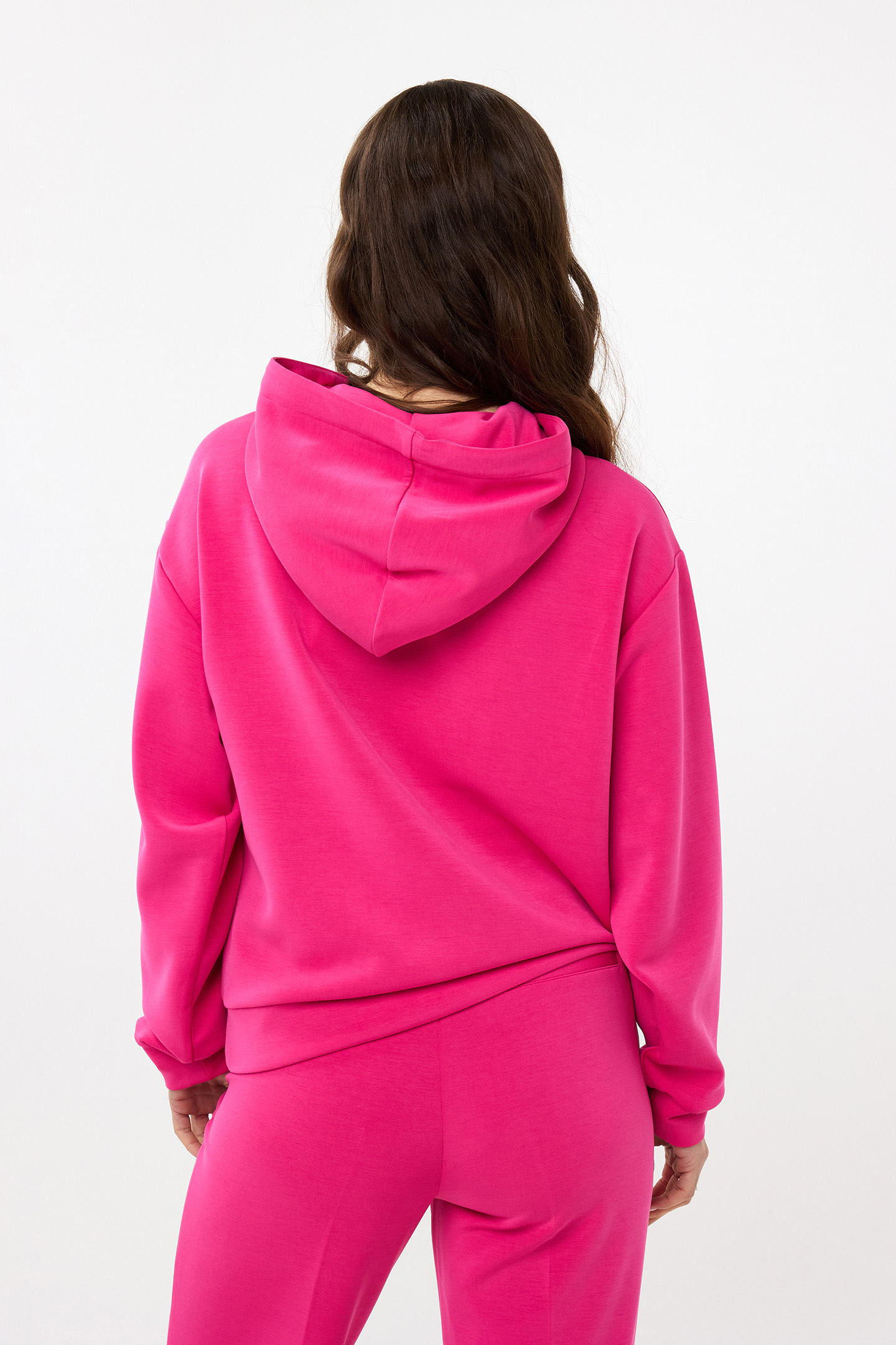 SWEATER HOODIE MODAL CERISE PINK 3