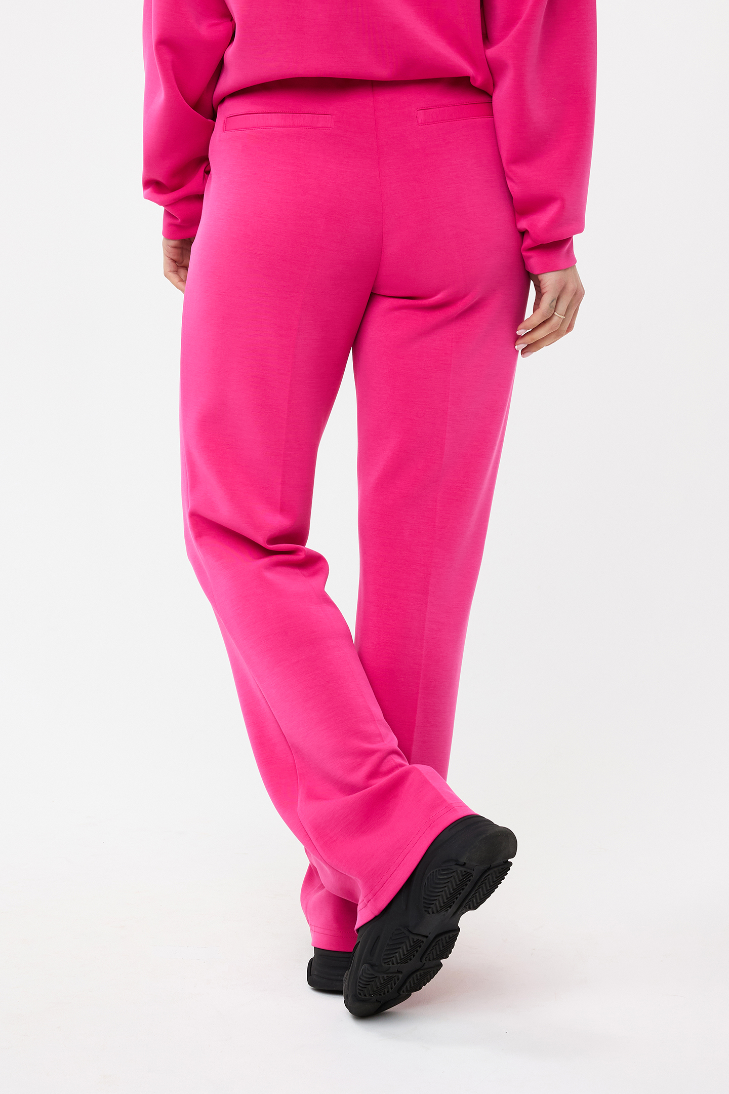 TROUSERS FLAIR MODAL CERISE PINK 4