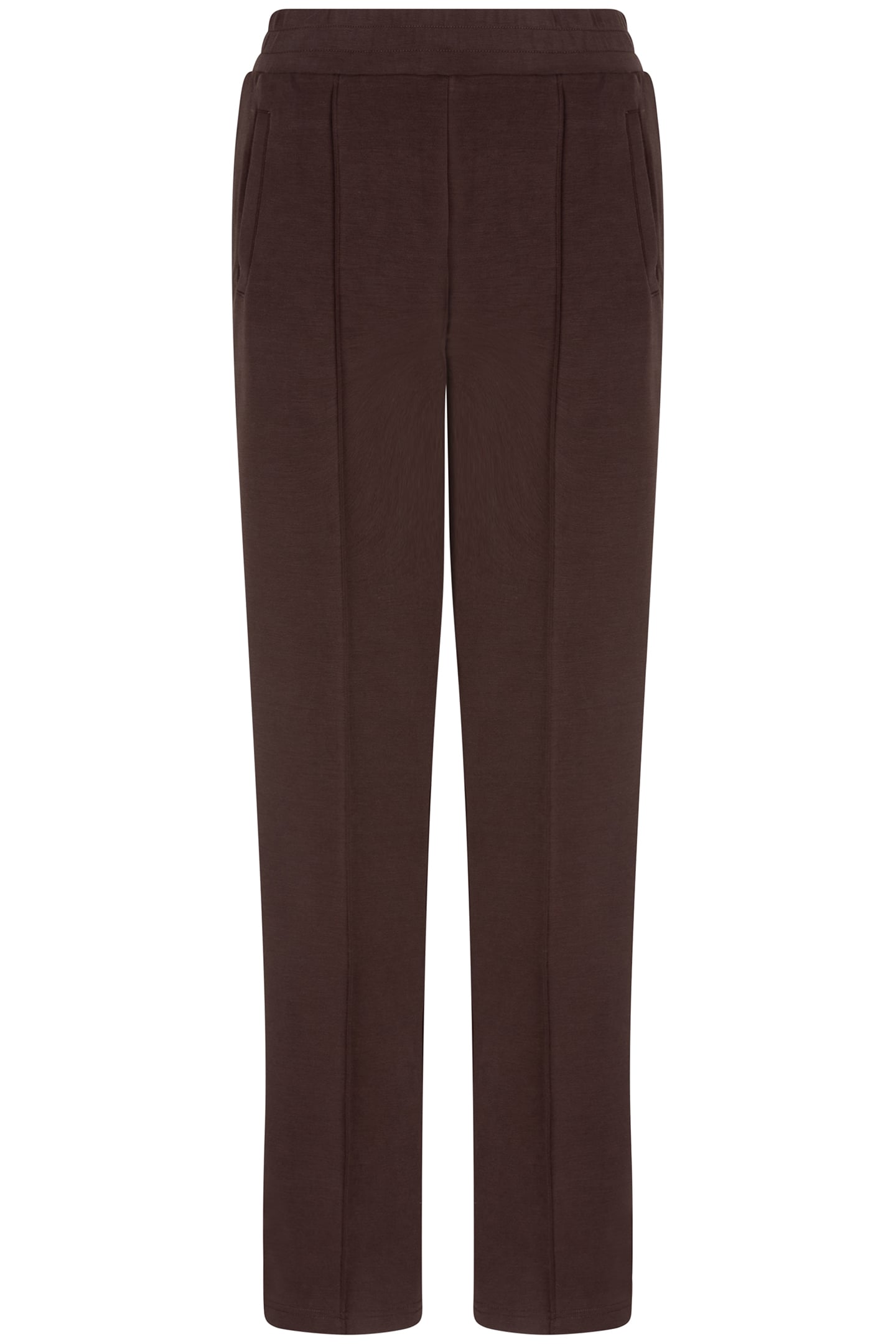 TROUSERS LUREX TAPE MODAL CHOCOLATE 4