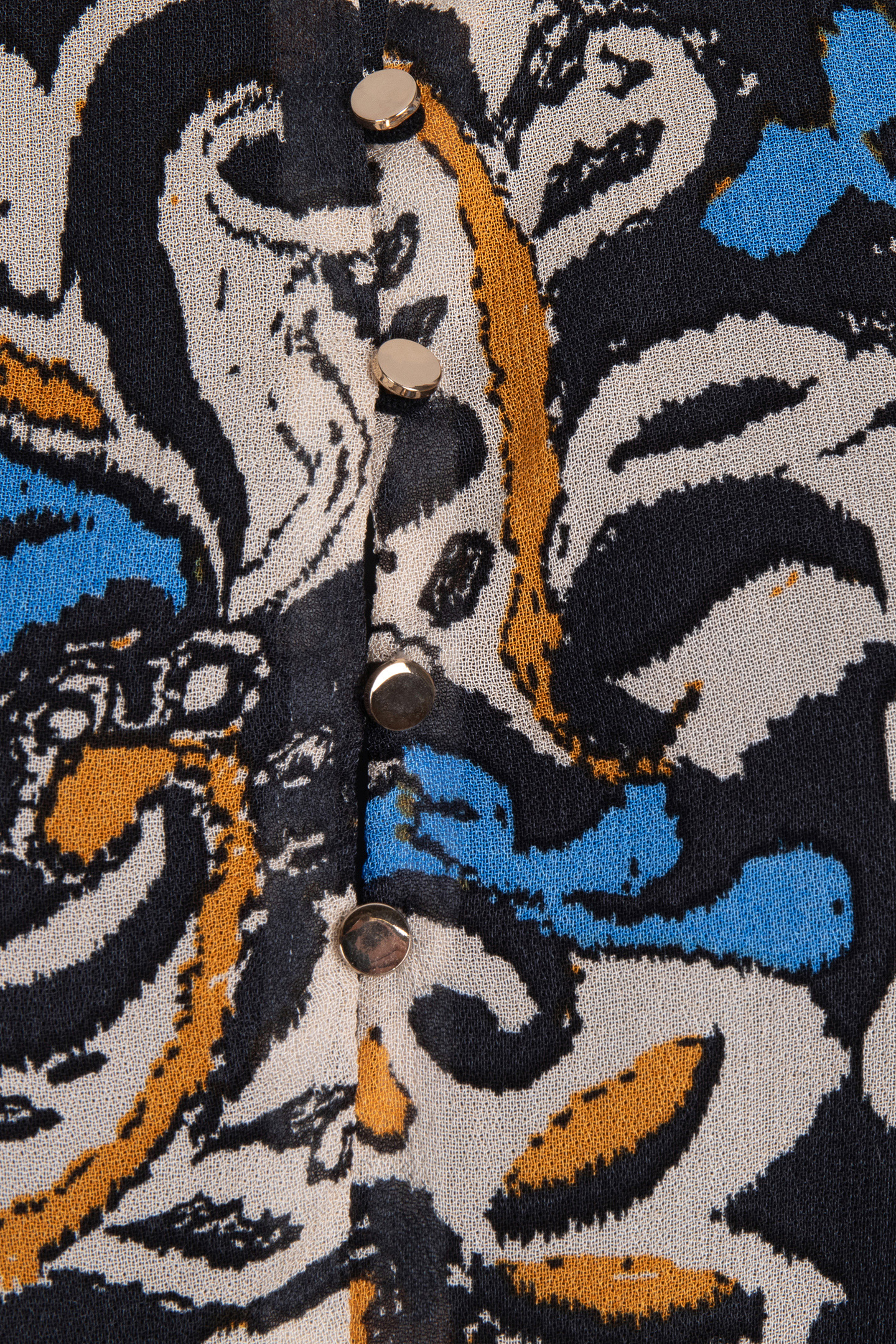 DRESS RAGLAN ELEGANT LEAVES PRINT 7