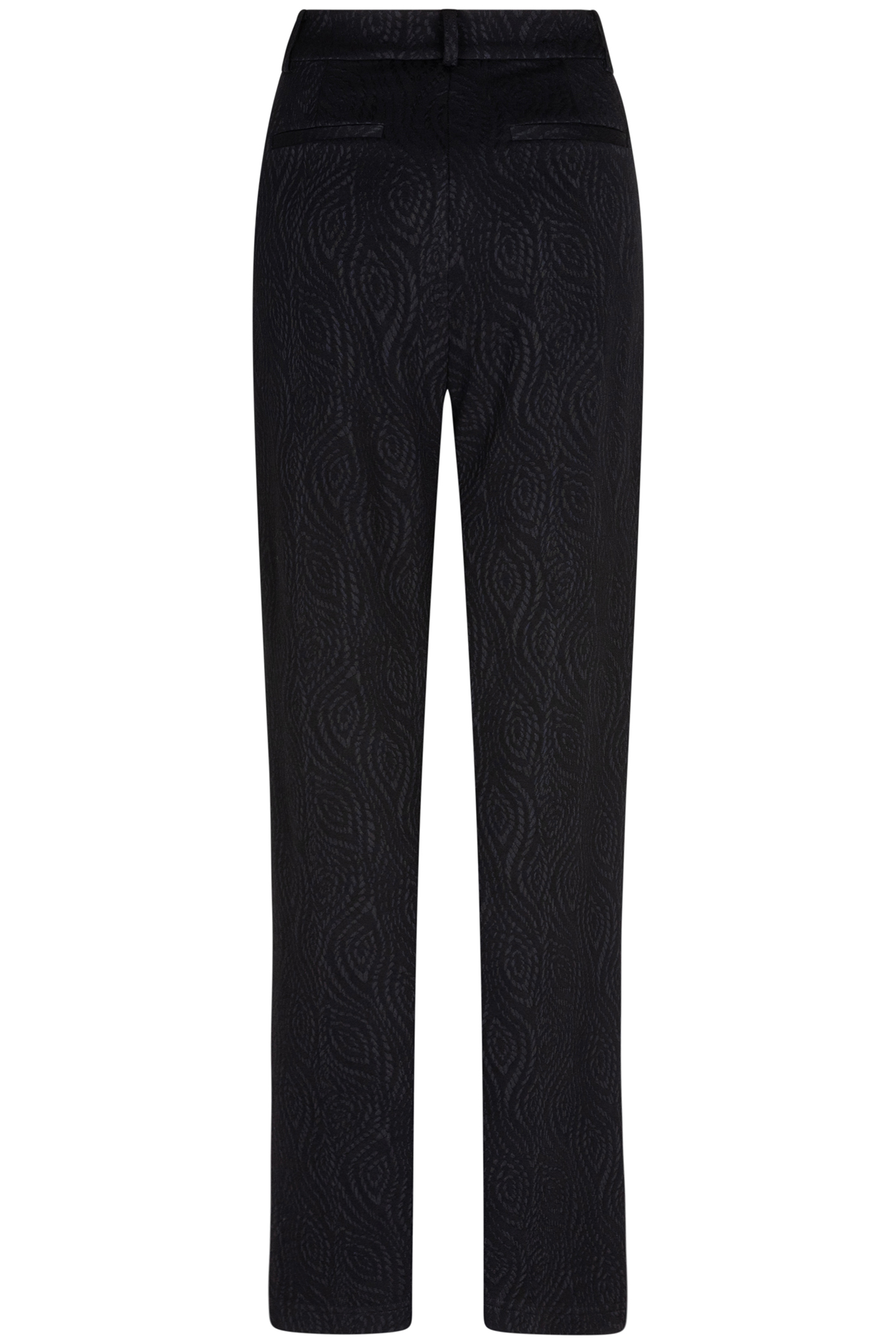 TROUSERS JACQUARD STRETCH BLACK 7