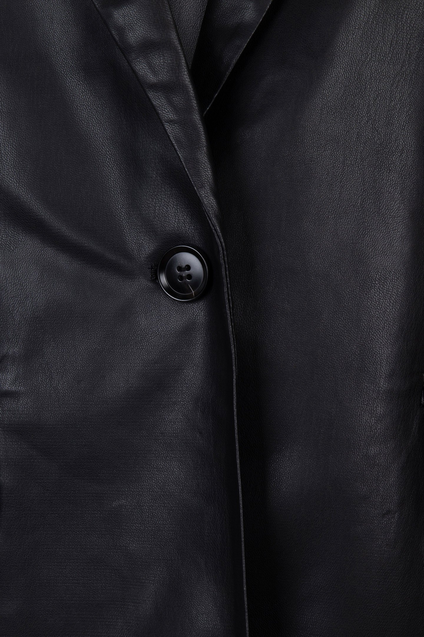 GILET LONG VEGAN LEATHER BLACK 6