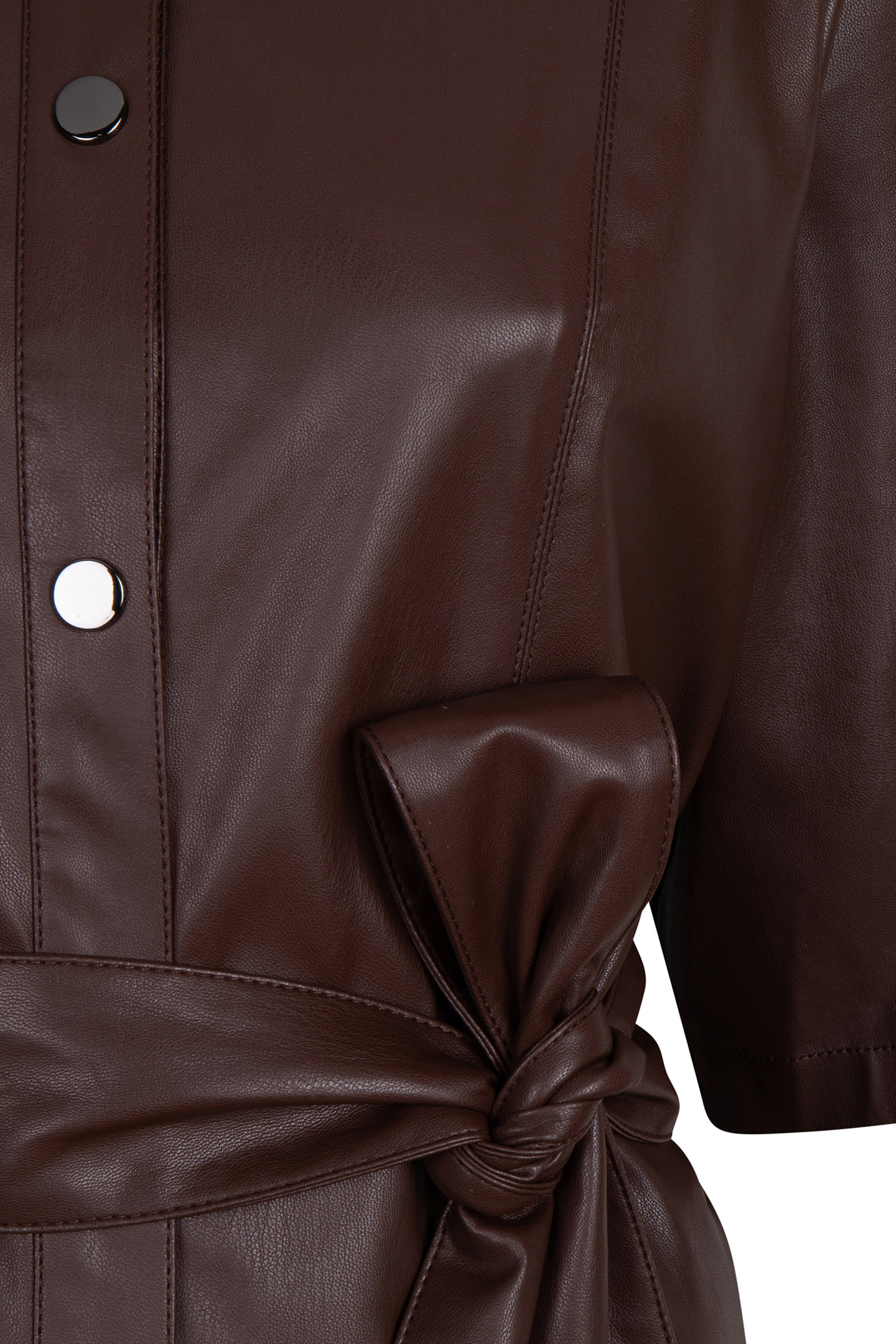 DRESS VEGAN LEATHER CHOCOLATE 8