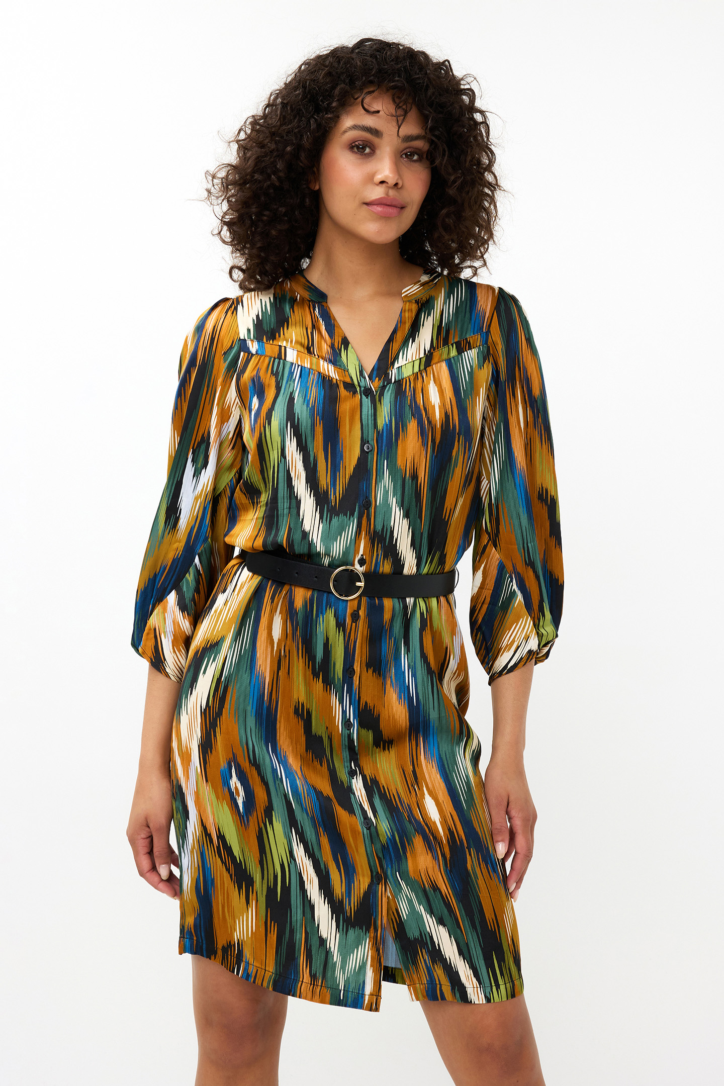DRESS TWISTED SLVE UNIVERSE LIGHTNING PRINT 1