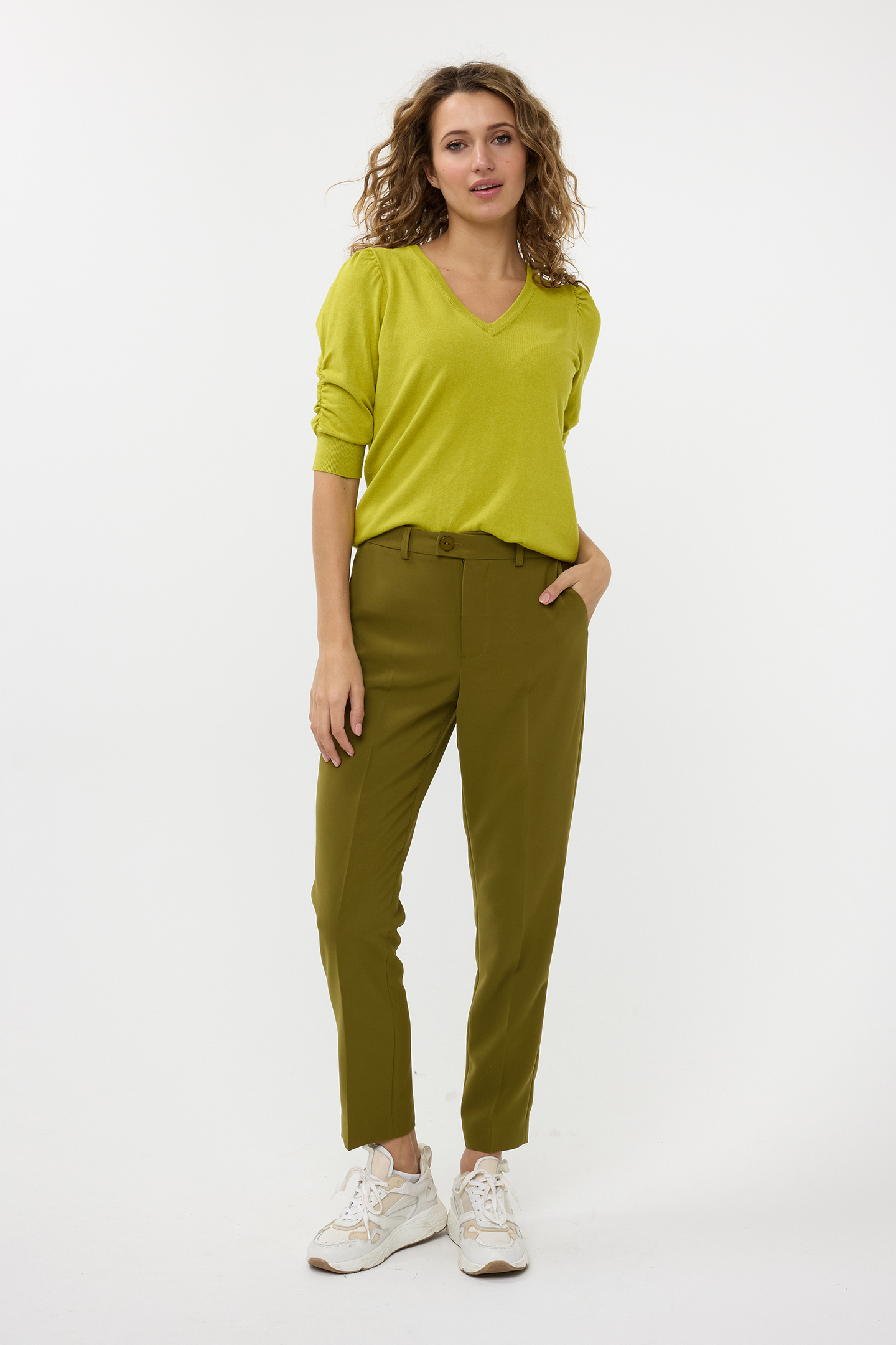 TROUSERS CHINO CITY MOSS GREEN 2