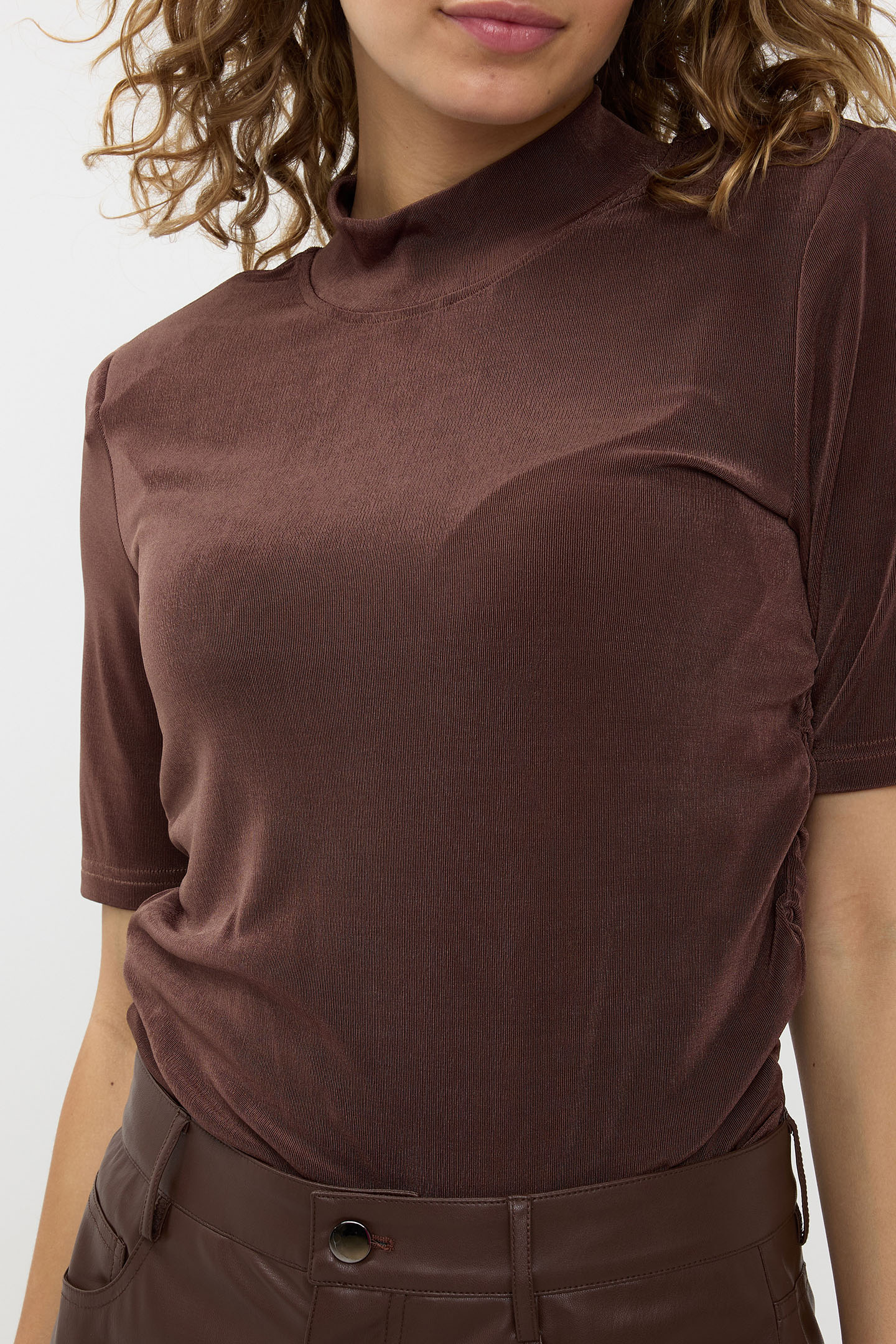 TOP WRINKLED WAIST CHOCOLATE 7