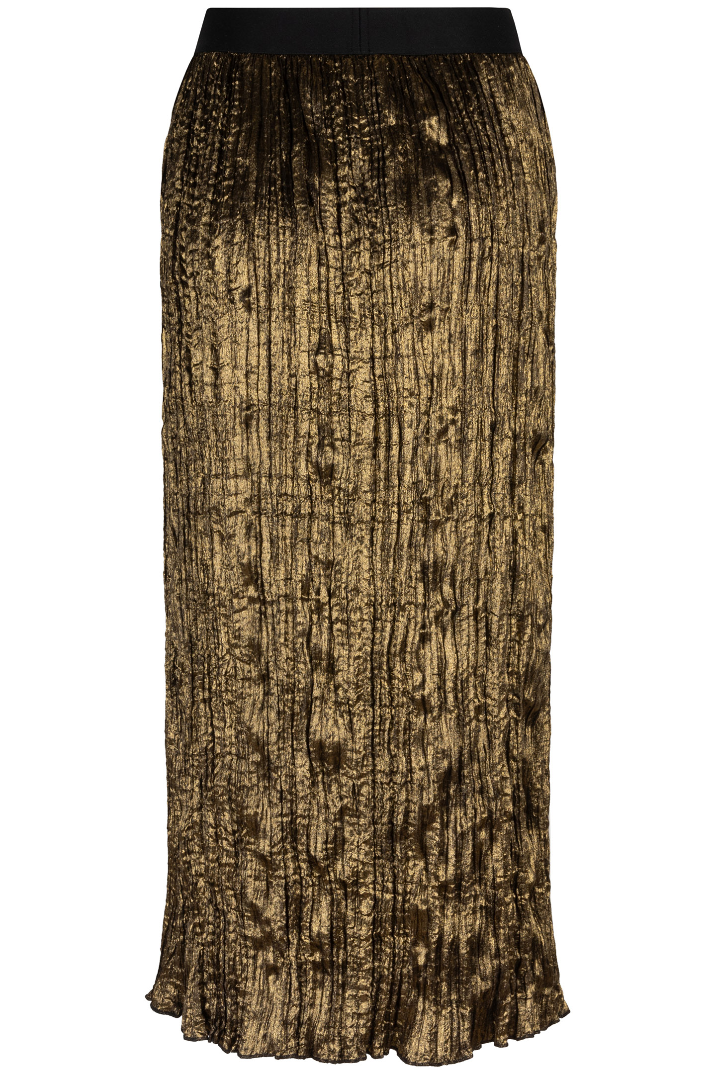 SKIRT CRUSHED FOIL MOSS GREEN 7