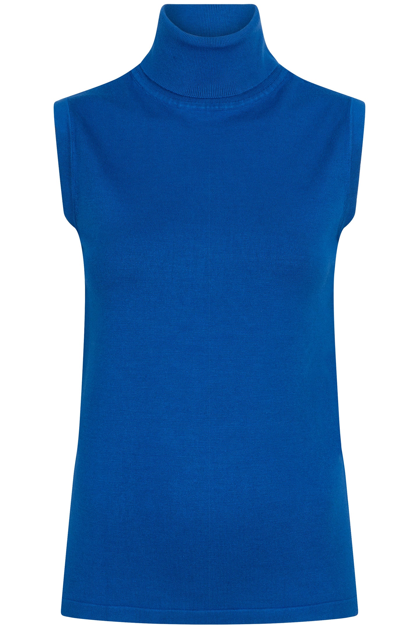 SWEATER SLV/LSS COL BASIC KNIT BRILLIANT BLUE 4