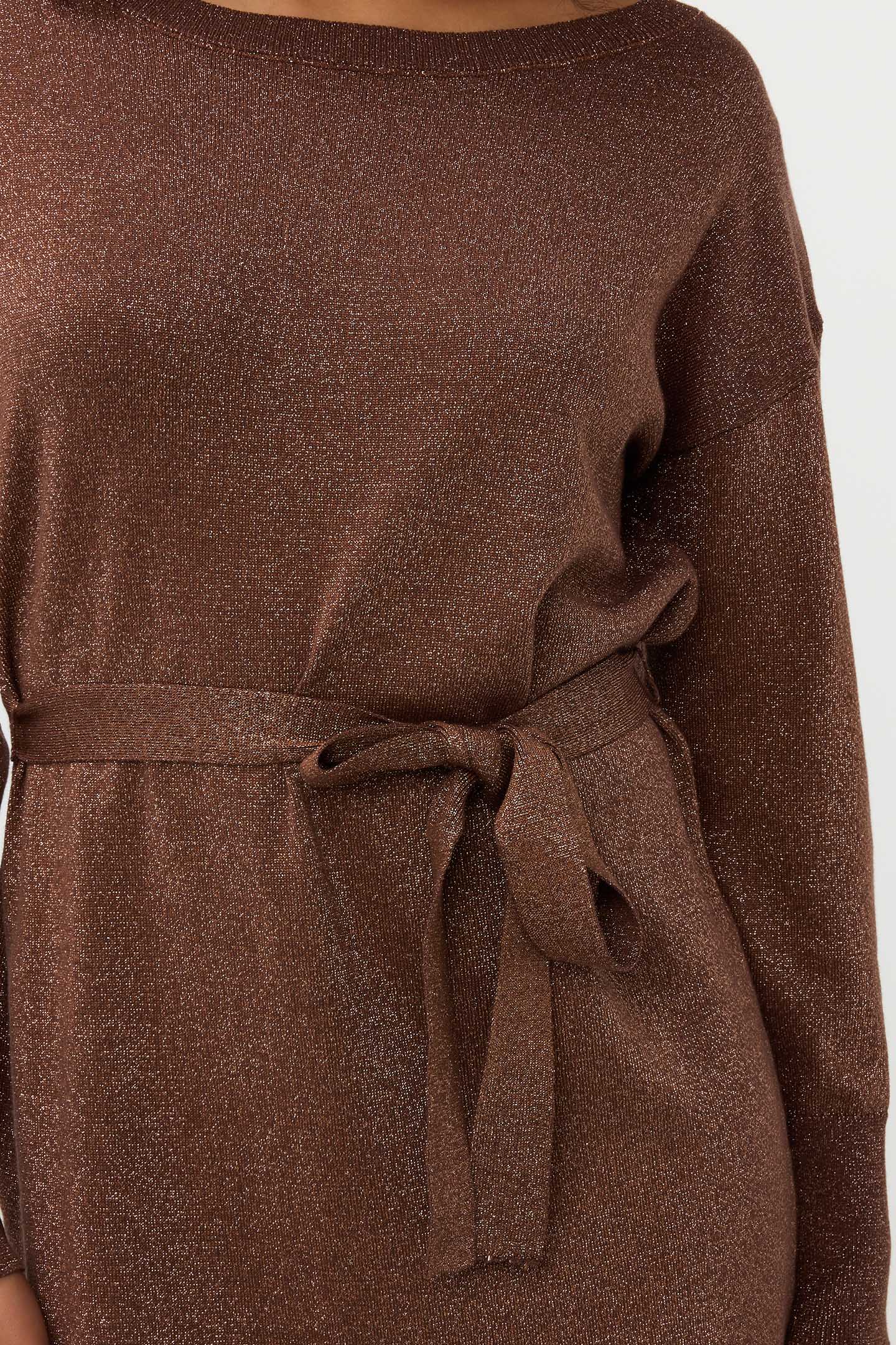 DRESS WIDE LUREX BRANDY 7