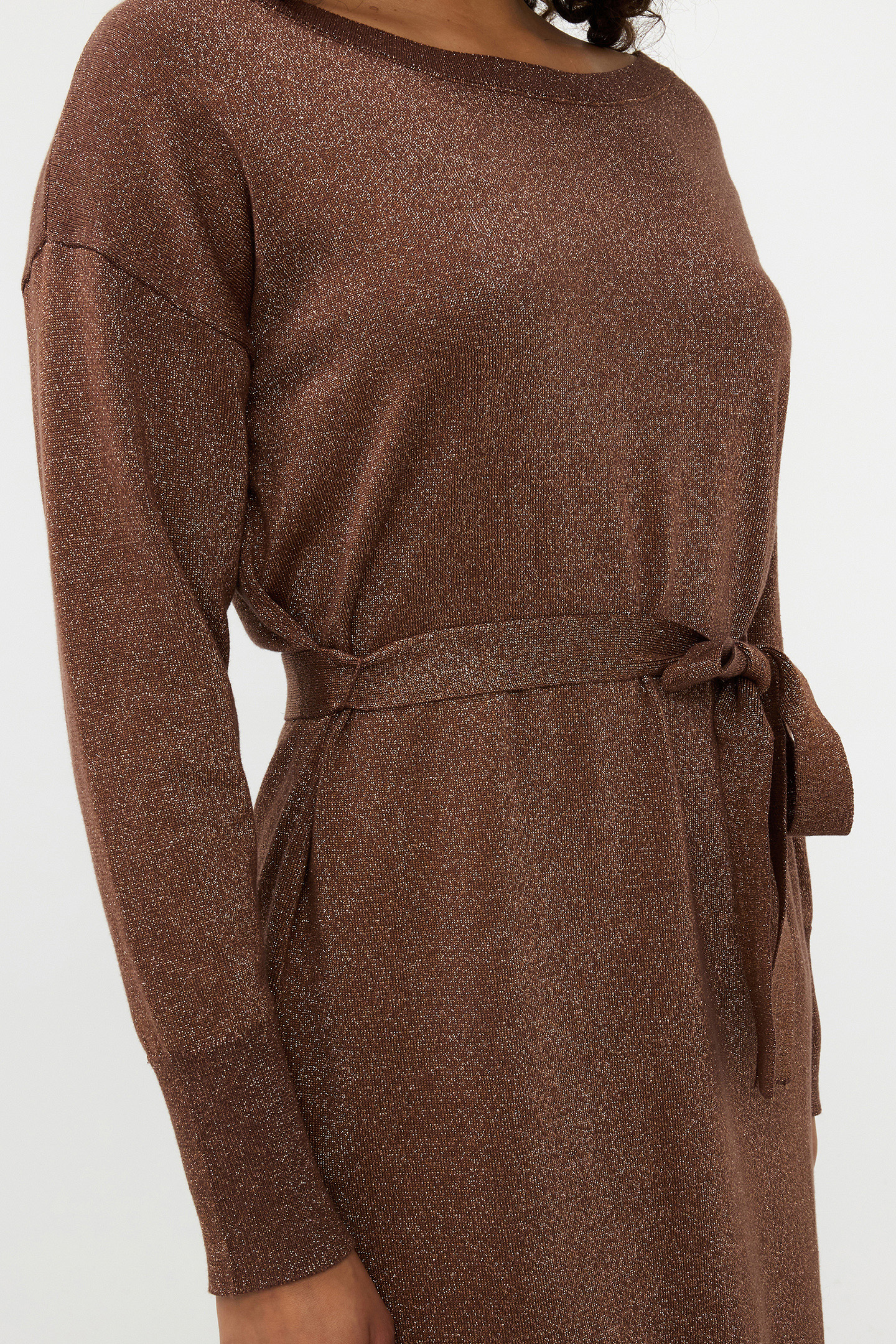 DRESS WIDE LUREX BRANDY 6