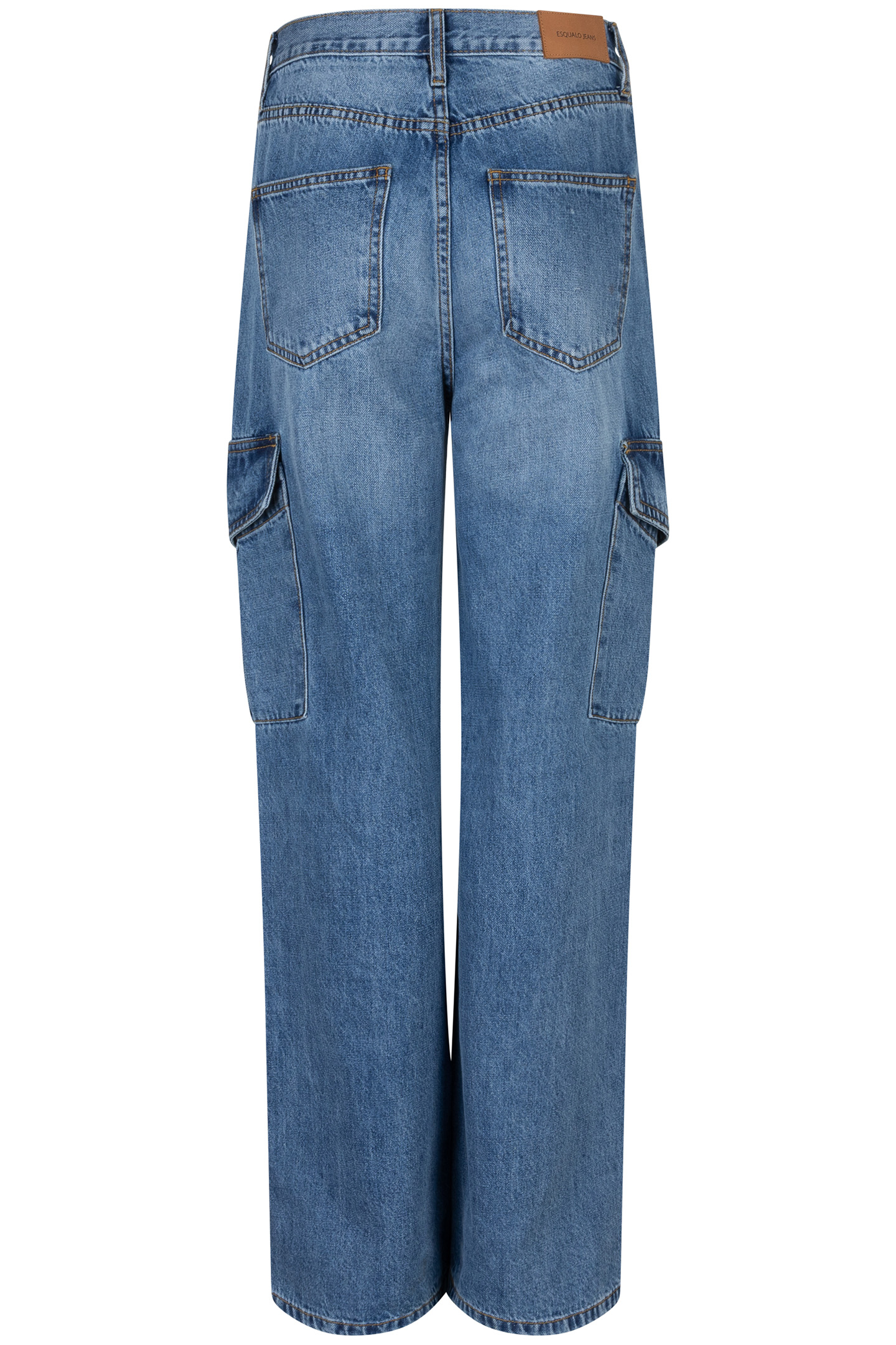 TROUSERS JEANS CARGO WIDE LEG JEANS BLUE 6