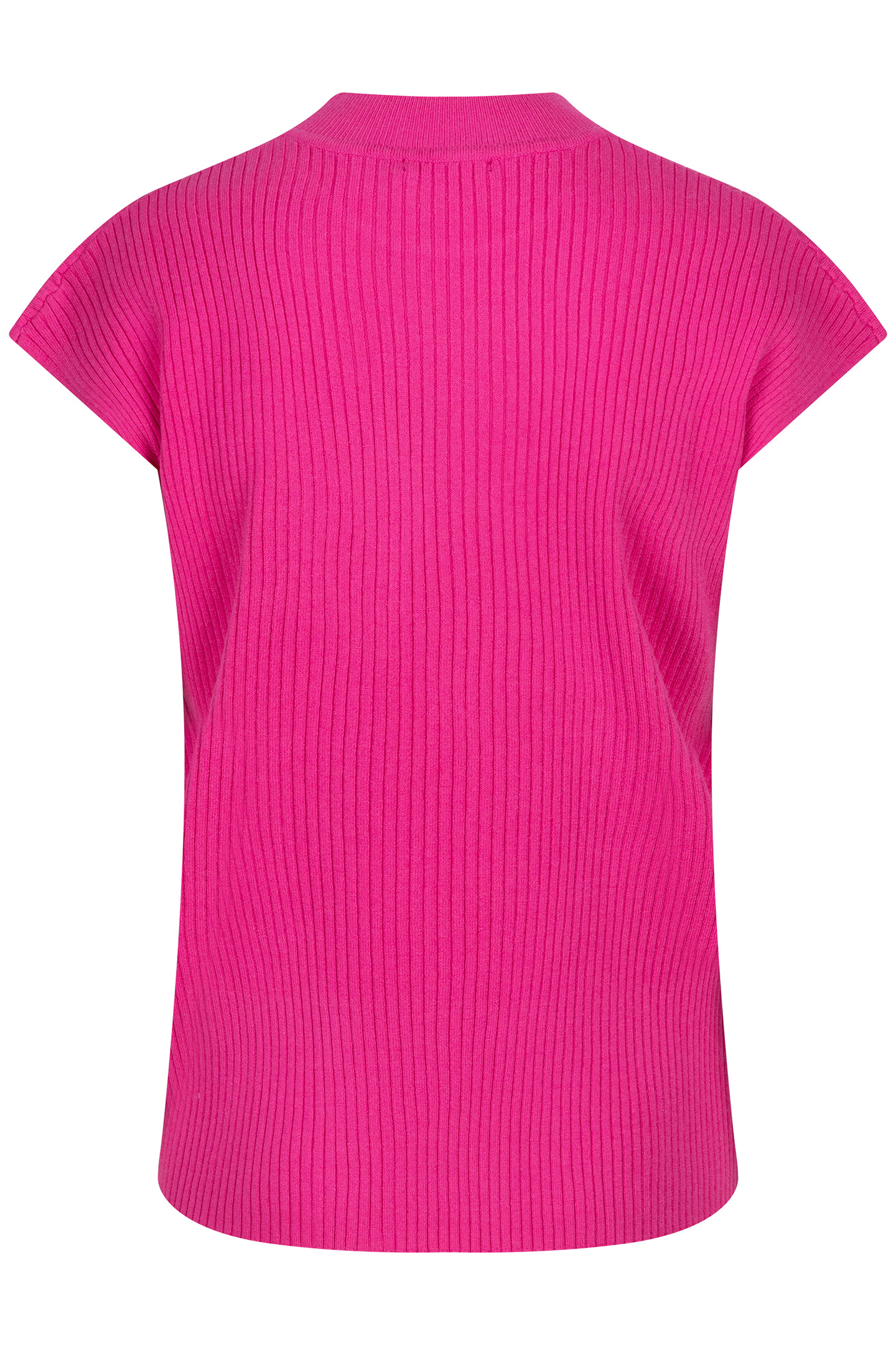 SWEATER COL SLV/LSS RIB NEON CERISE 5