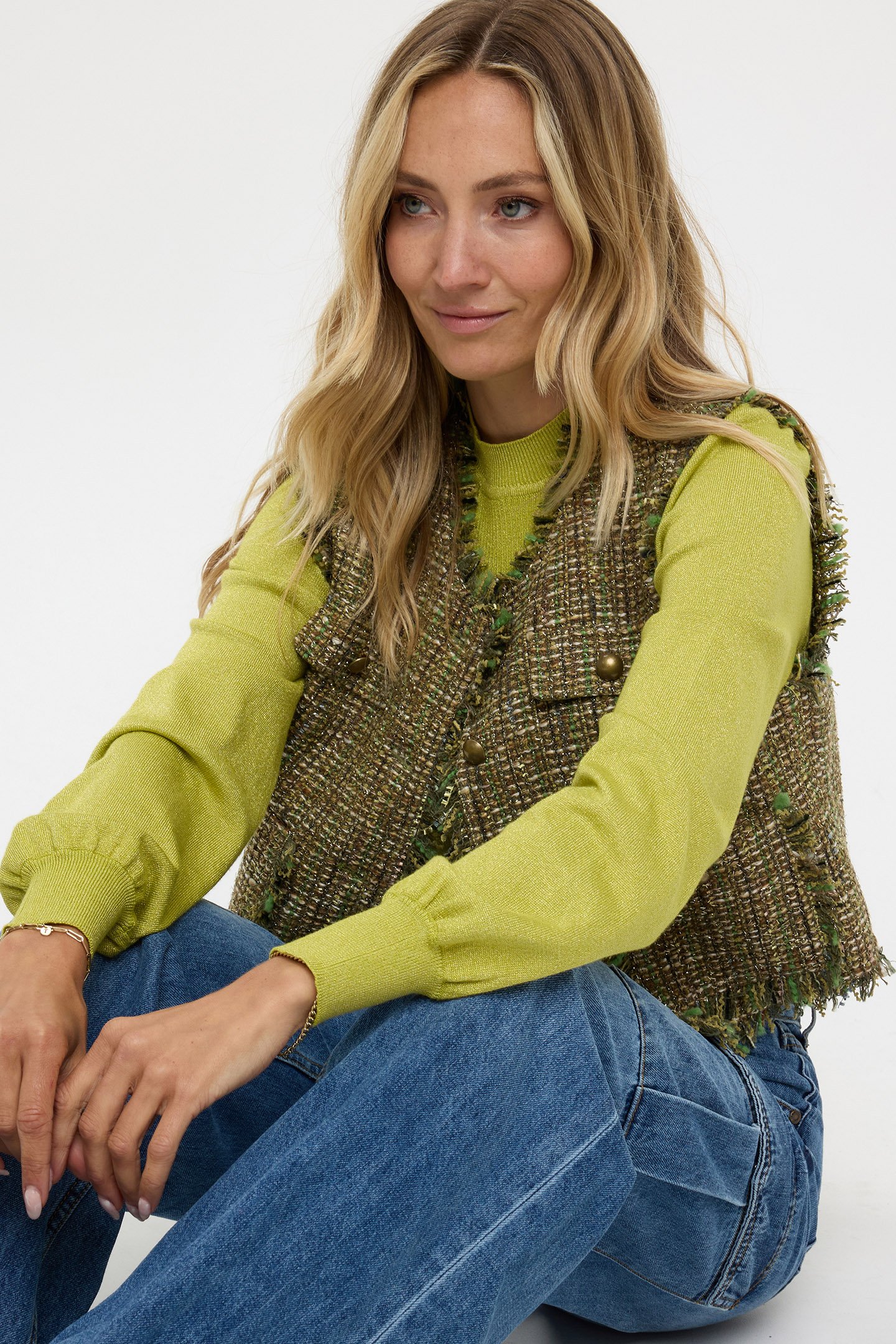 GILET TWEED MULTI COLOR 9