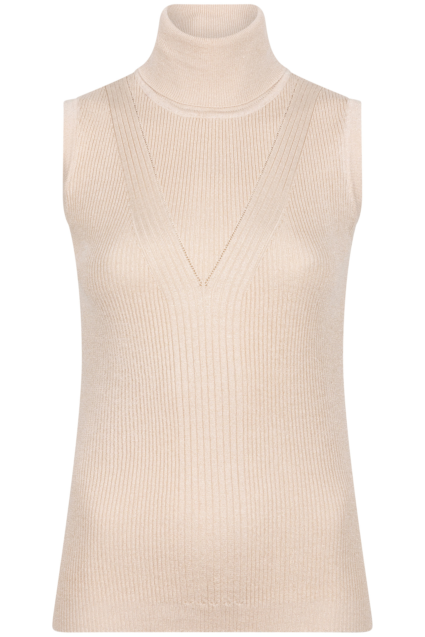 TOP SLV/LSS COL LUREX LIGHT SAND 4