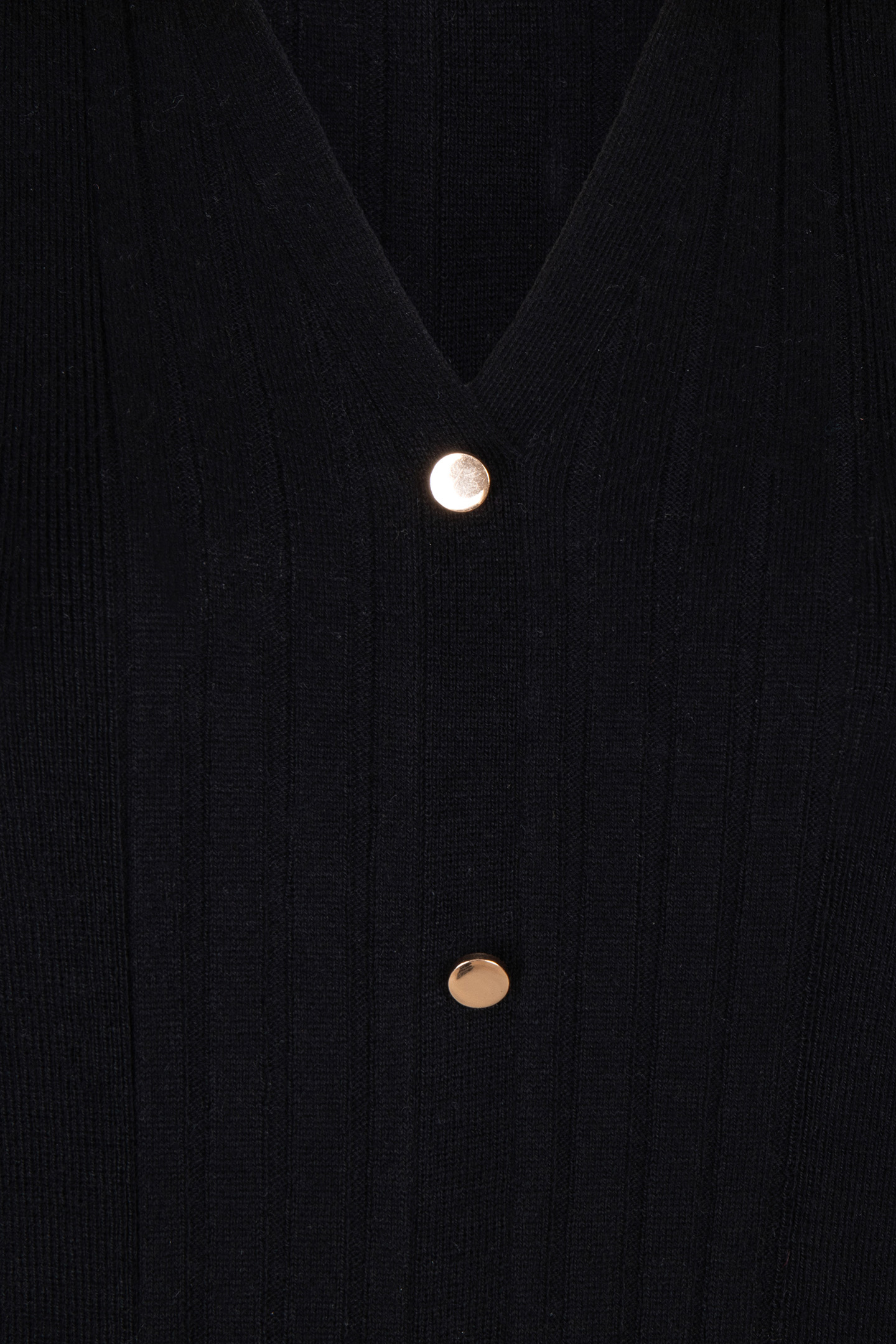 DRESS RIB BUTTON CLOSURE BLACK 7