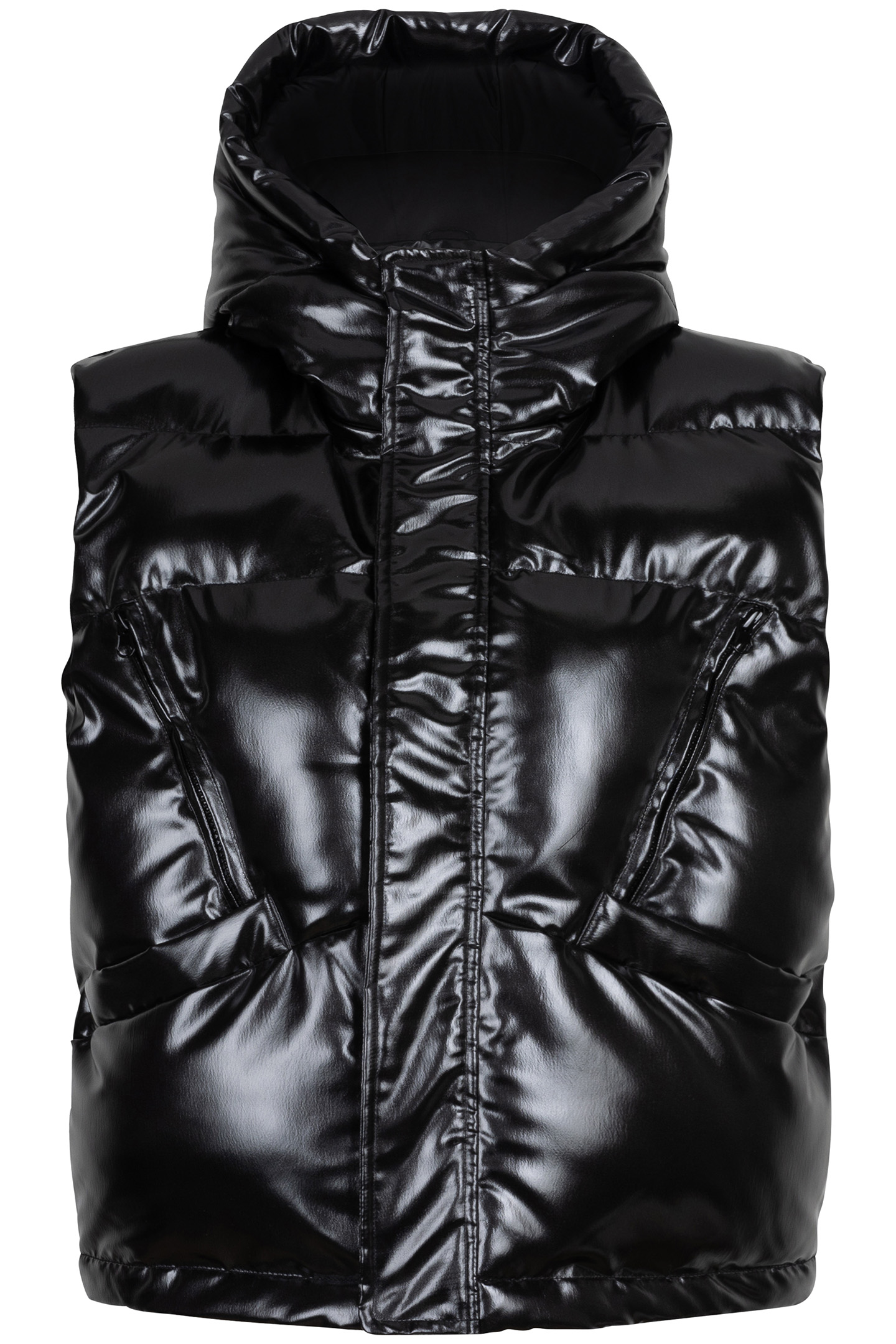 BODYWARMER SHORT BLACK 4