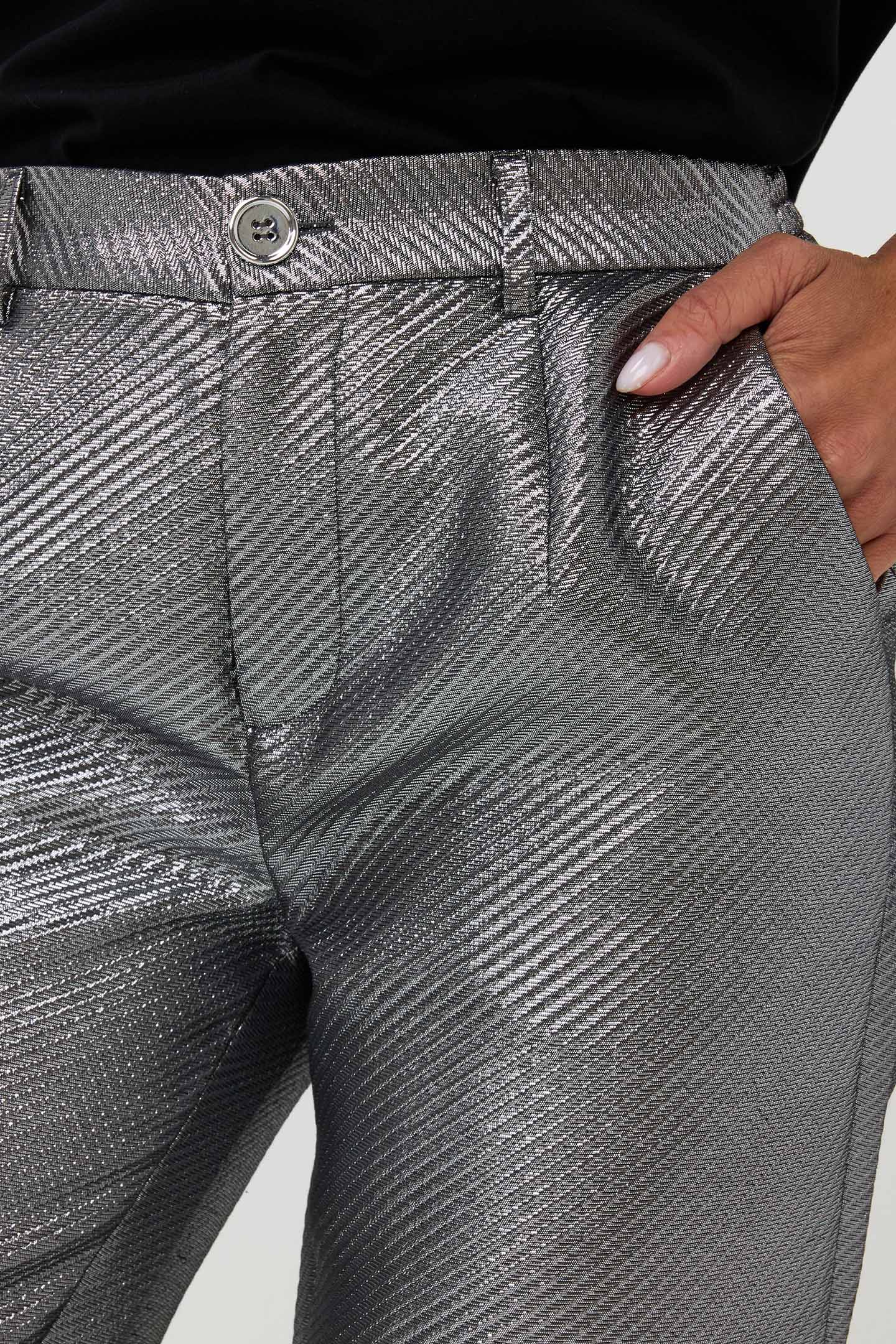 TROUSERS METALLIC SILVER 6
