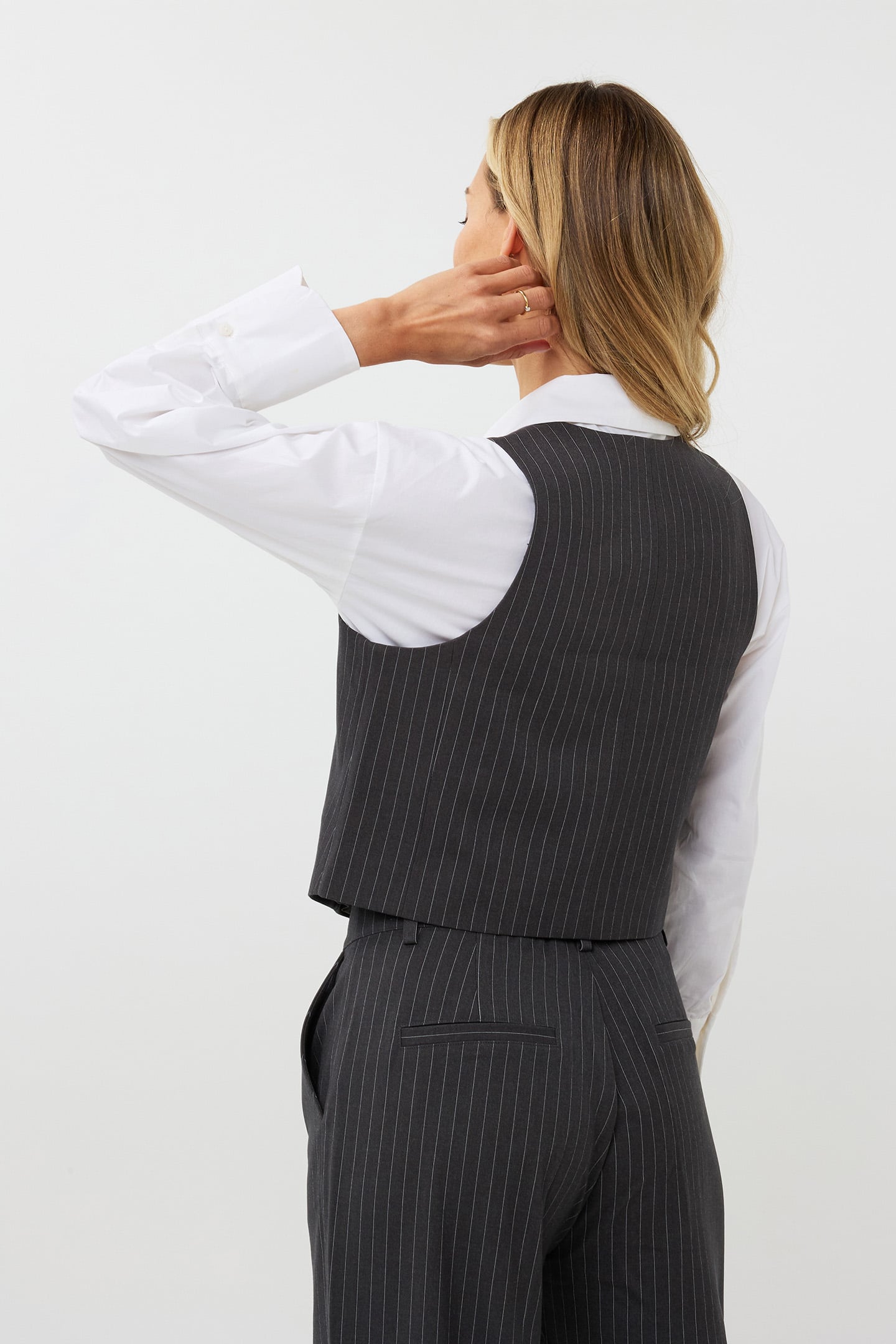 GILET PINSTRIPE DARK GREY 3