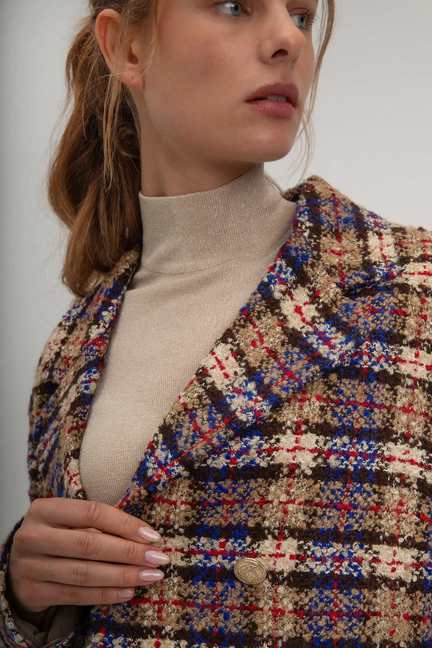 SEM BLAZER CARAMEL PRINT 5