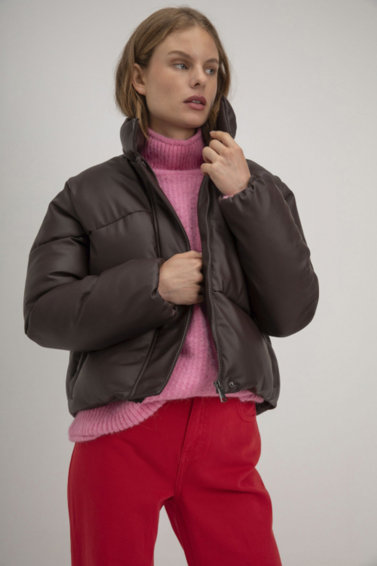 SEMMIE COAT DARK BROWN 1