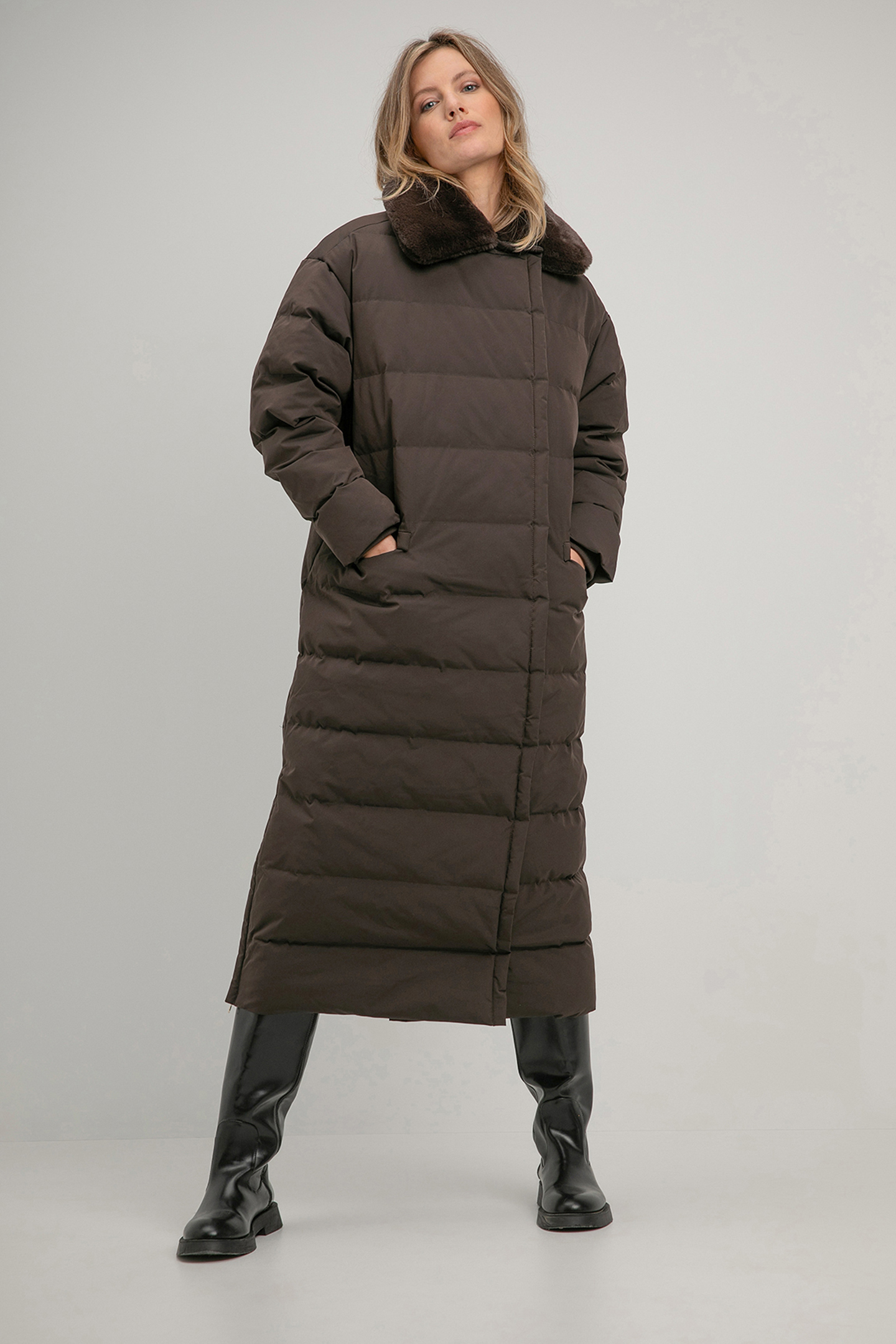 SUZE COAT DARK BROWN 3