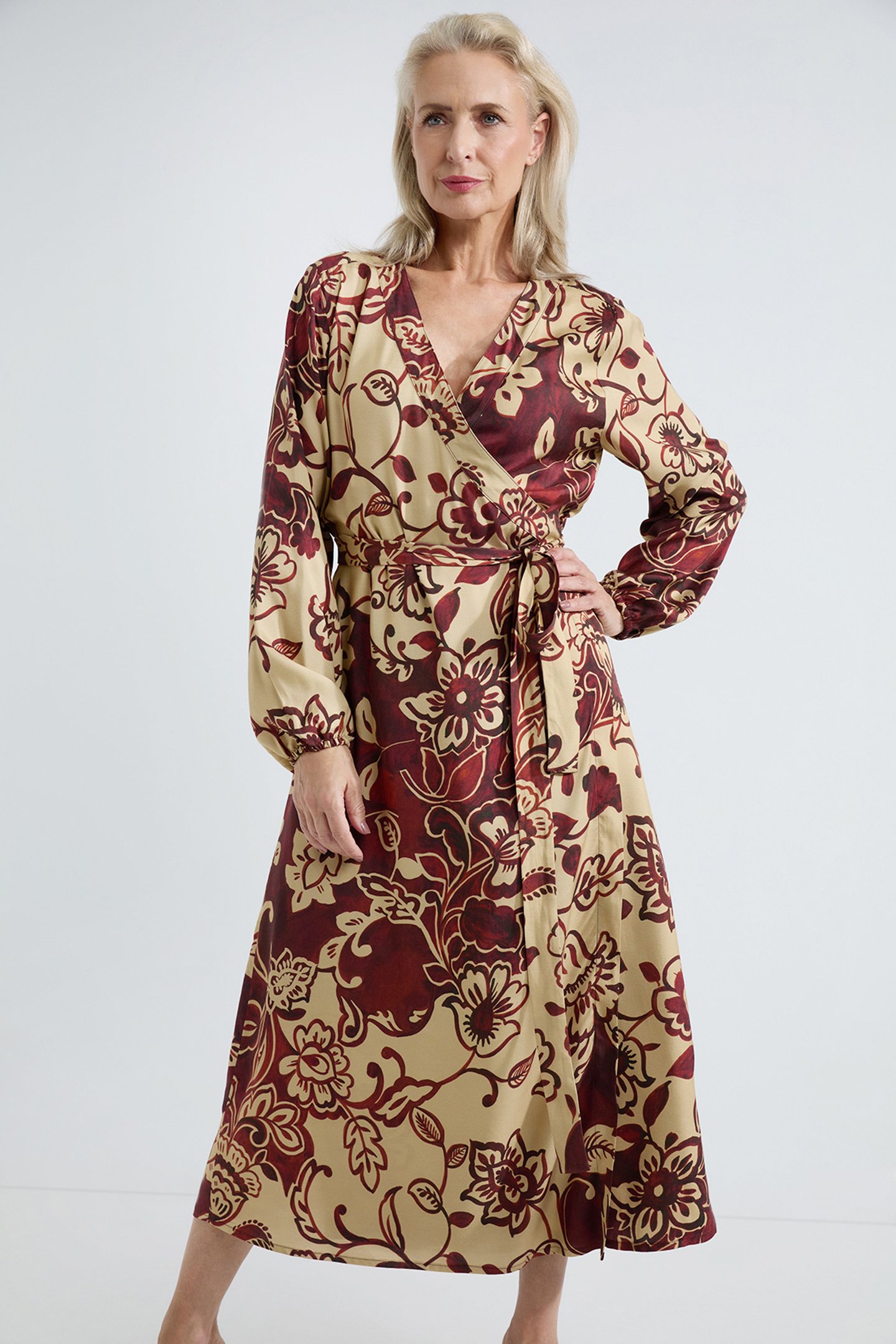 ALISE DRESS CAMEL PRINT 1