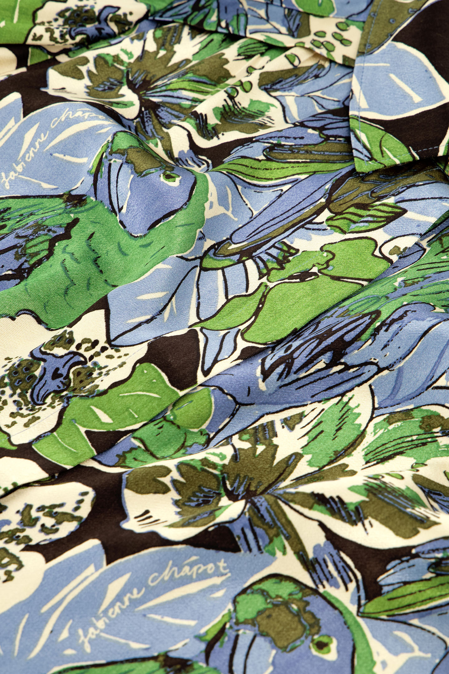 SUNRISE BLOUSE BLACK/PARROT GREEN 5