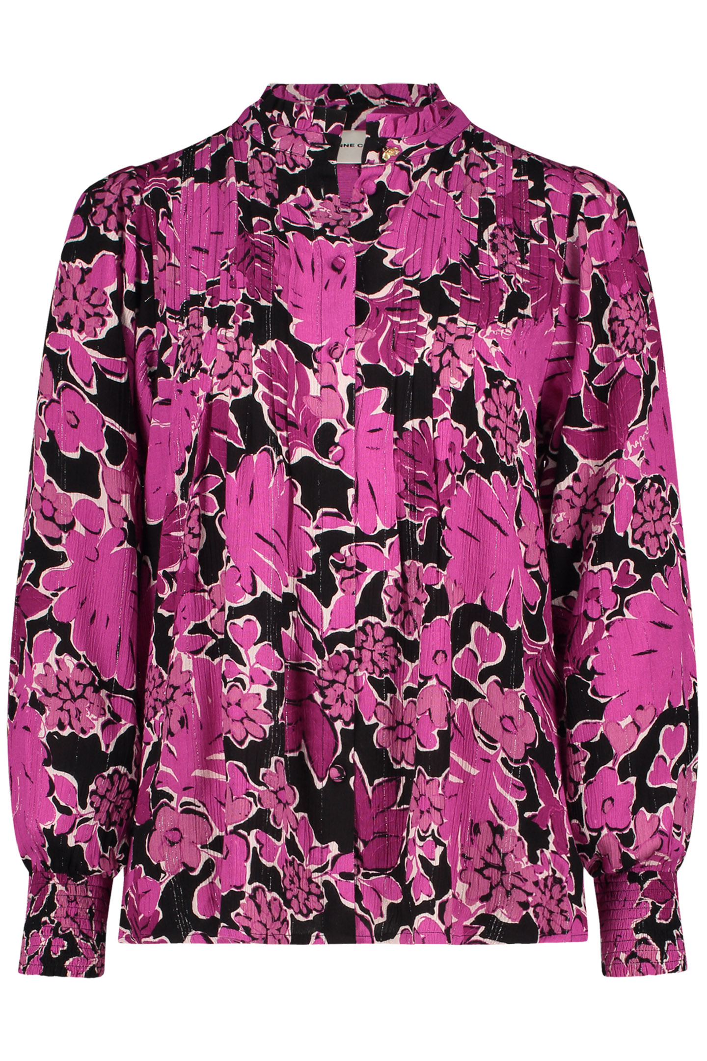 LUCKY BLOUSE BLACK/RASPBERRY 4