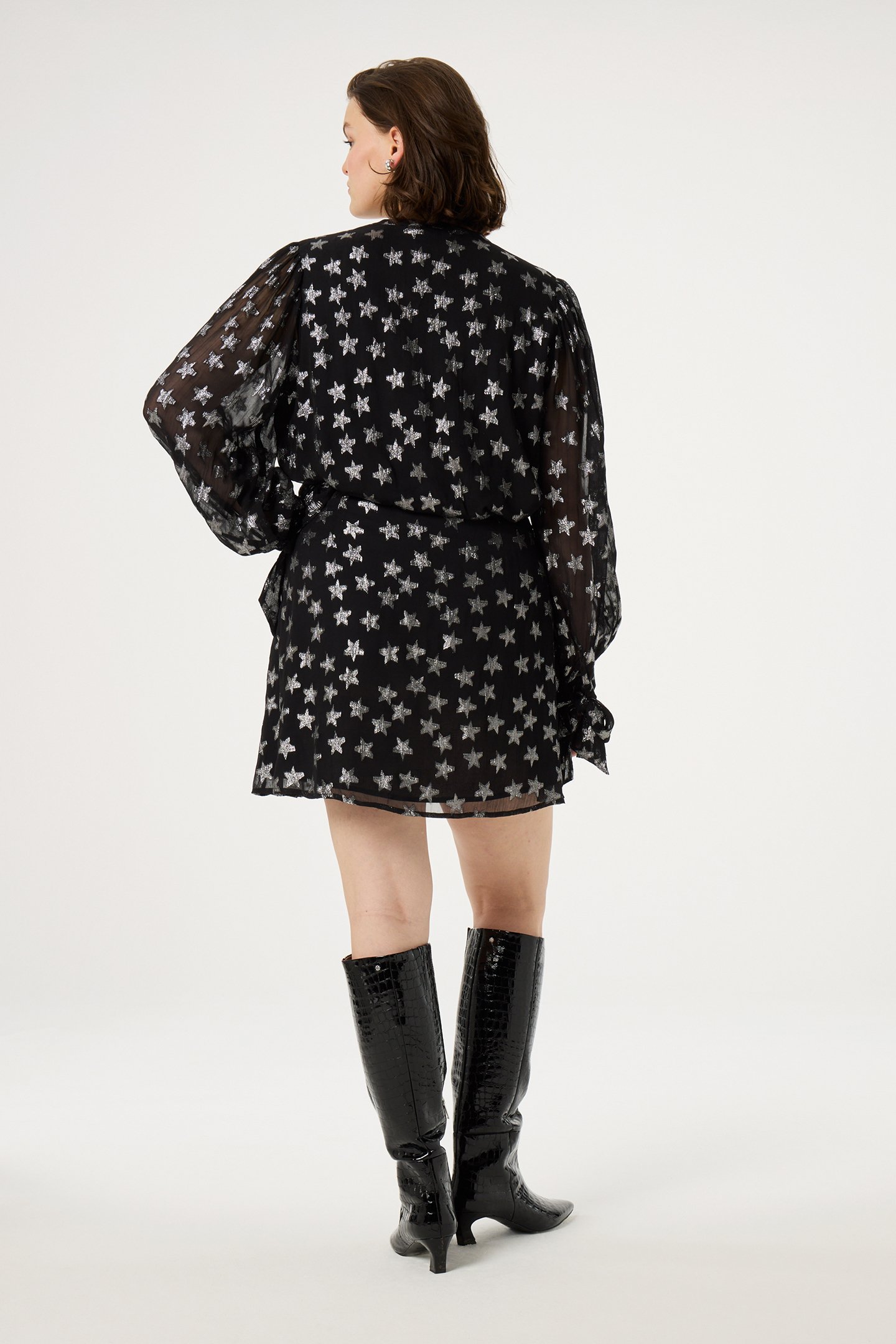 KYLIE BLOUSE BLACK/SILVER 2