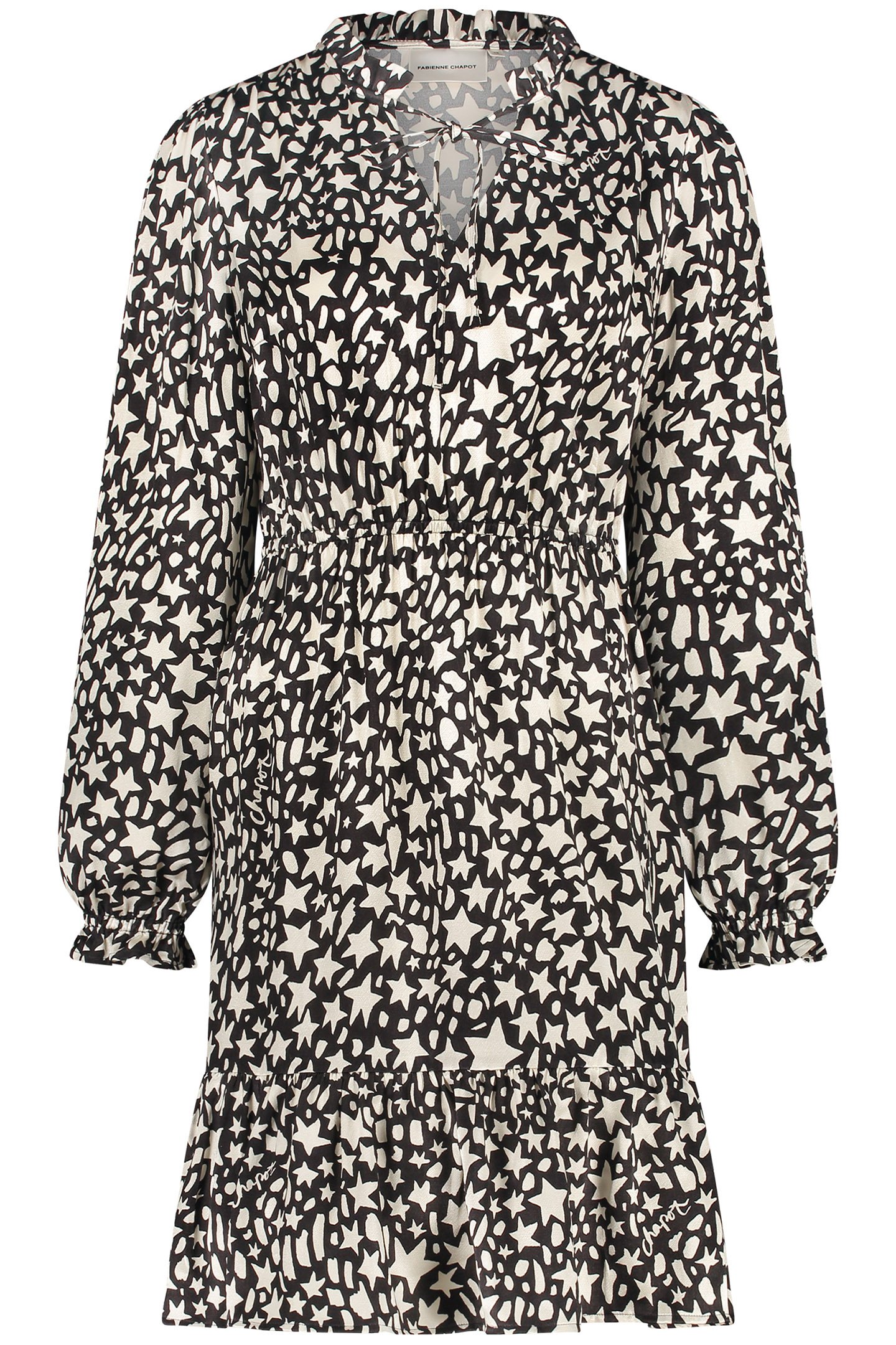 DOROTHY DRESS BLACK/CREME BRULEE 3