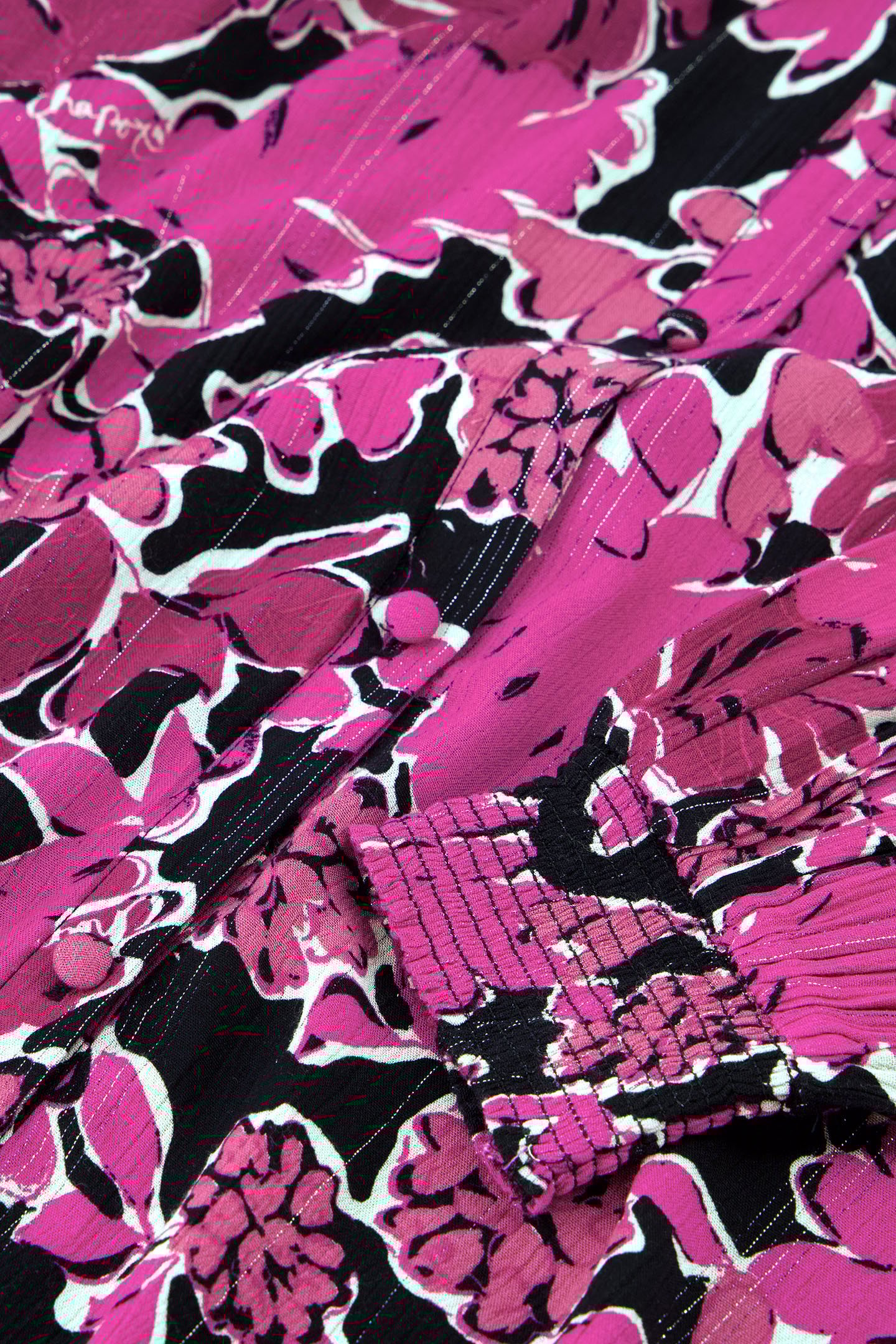 WILLA DRESS BLACK/RASPBERRY 4