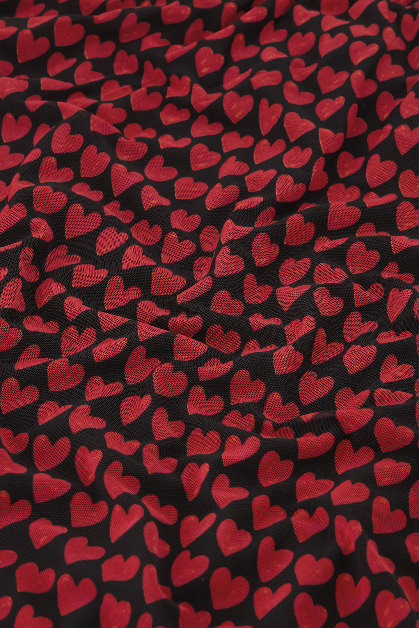 FLAKE DRESS BLACK/CERISE RED 5