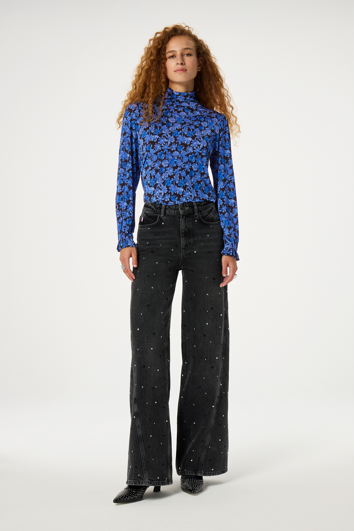 BILLY TOP BLACK/BRIGHT BLUE 2