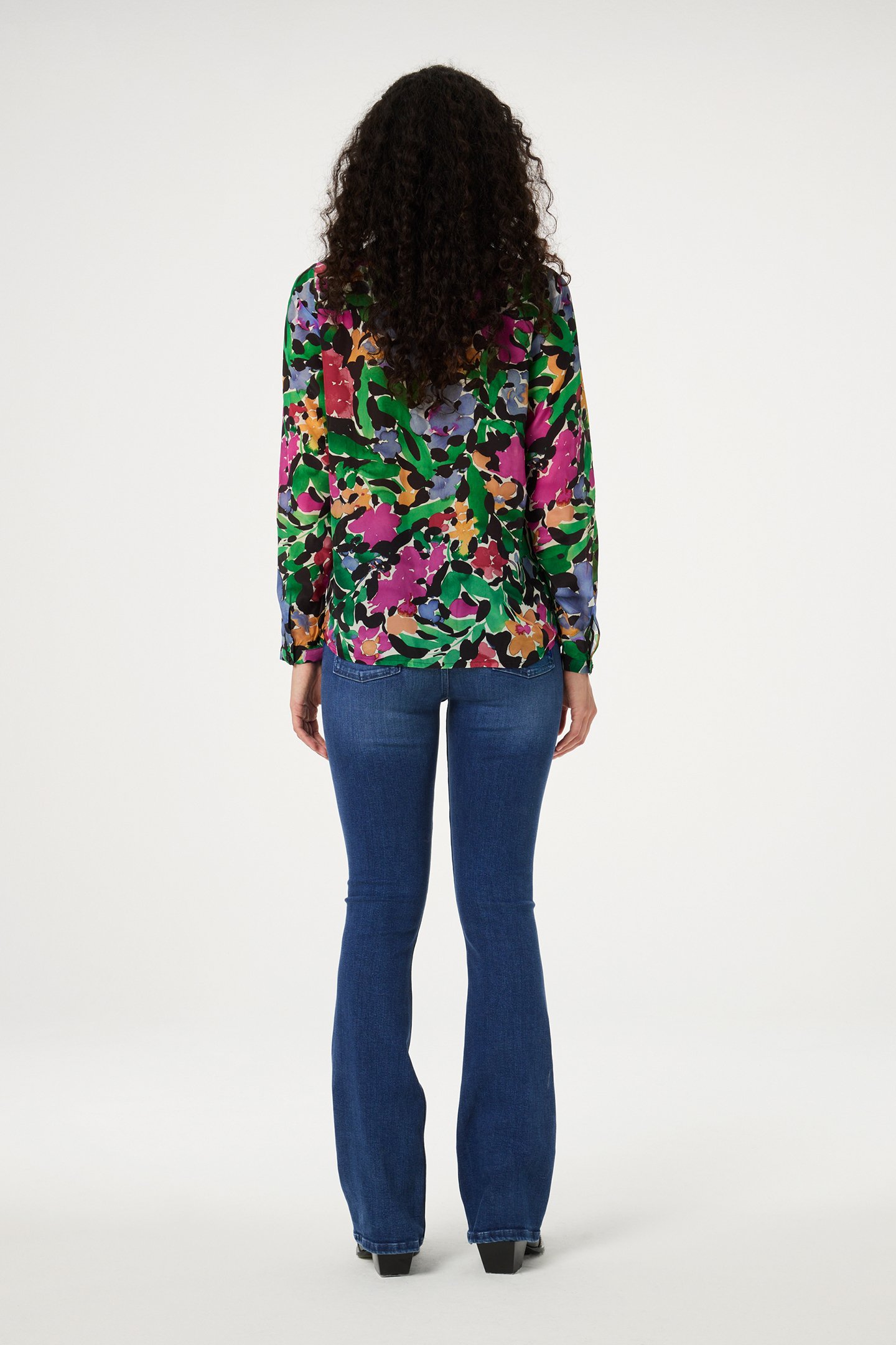 SUNRISE BLOUSE BLACK/VINTAGE ROSE 3