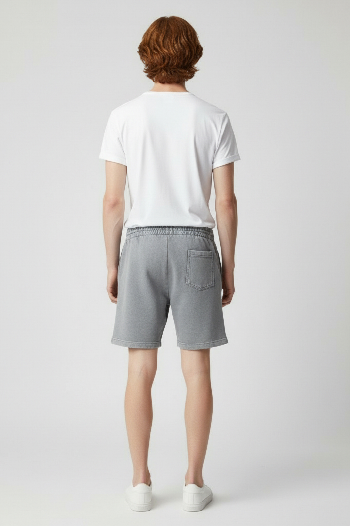 URBAN WASHED SWEAT SHORTS DOVE GREY 2