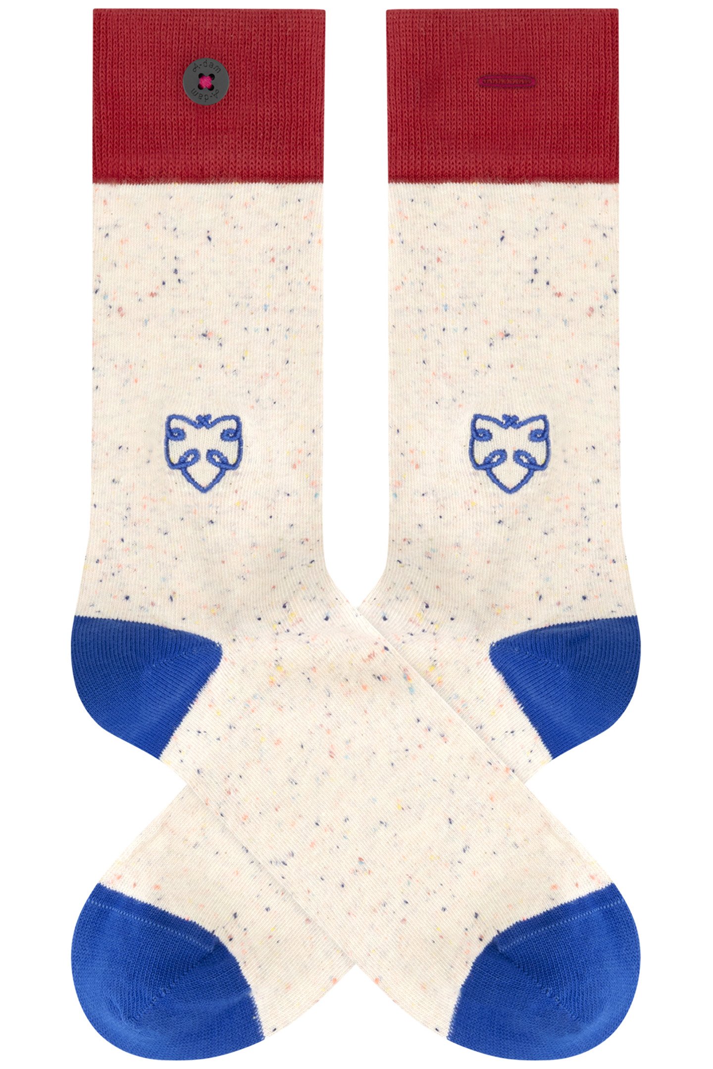 UNISEX A-DAM 4-PACK CASUAL SOCKS MULTICOLOR 5