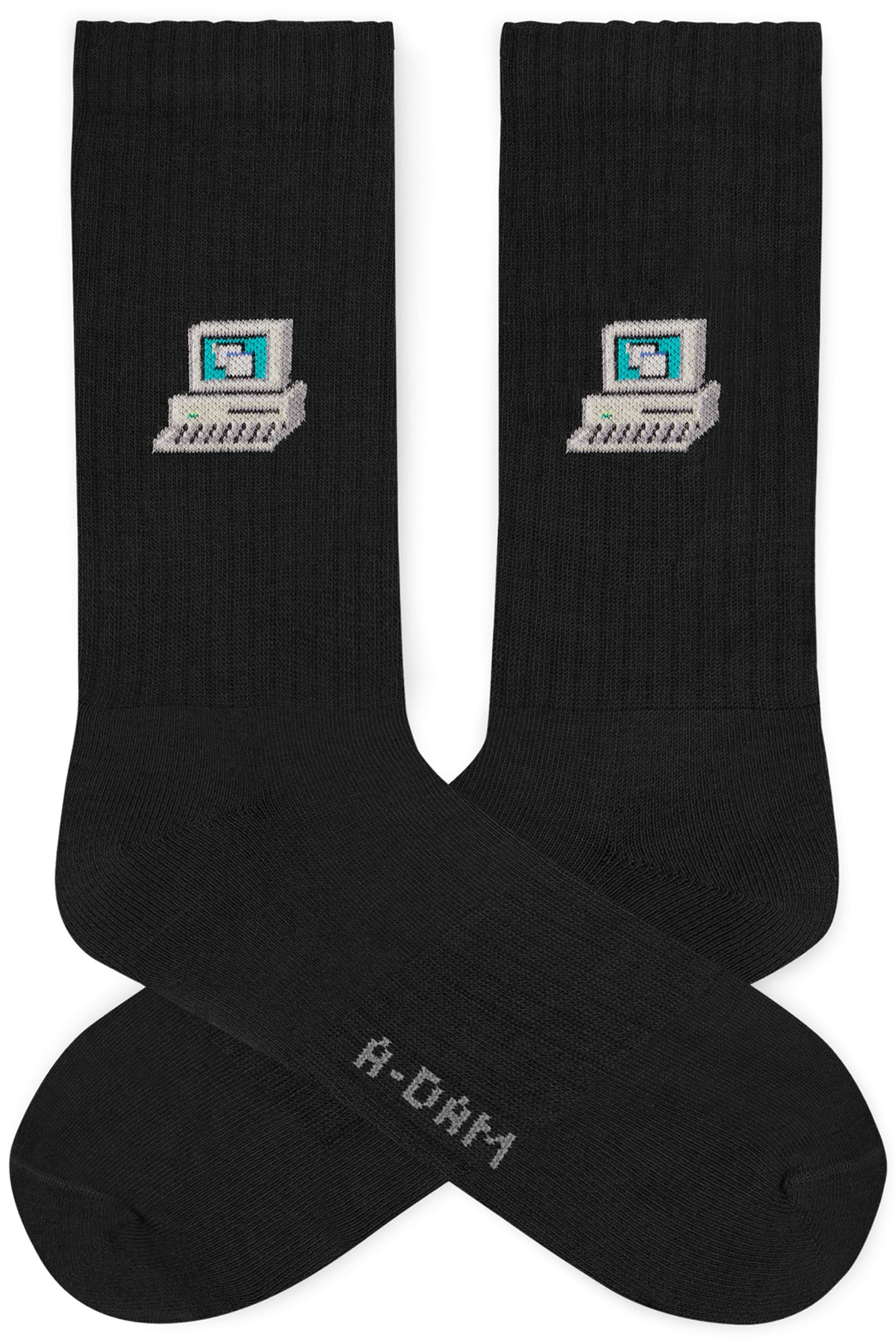 UNISEX A-DAM 3-PACK CREW SOCKS MULTICOLOR 3