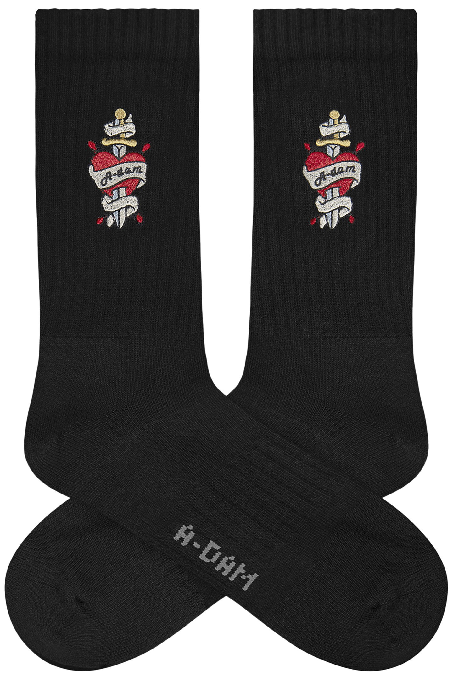 UNISEX A-DAM 3-PACK CREW SOCKS MULTICOLOR 2