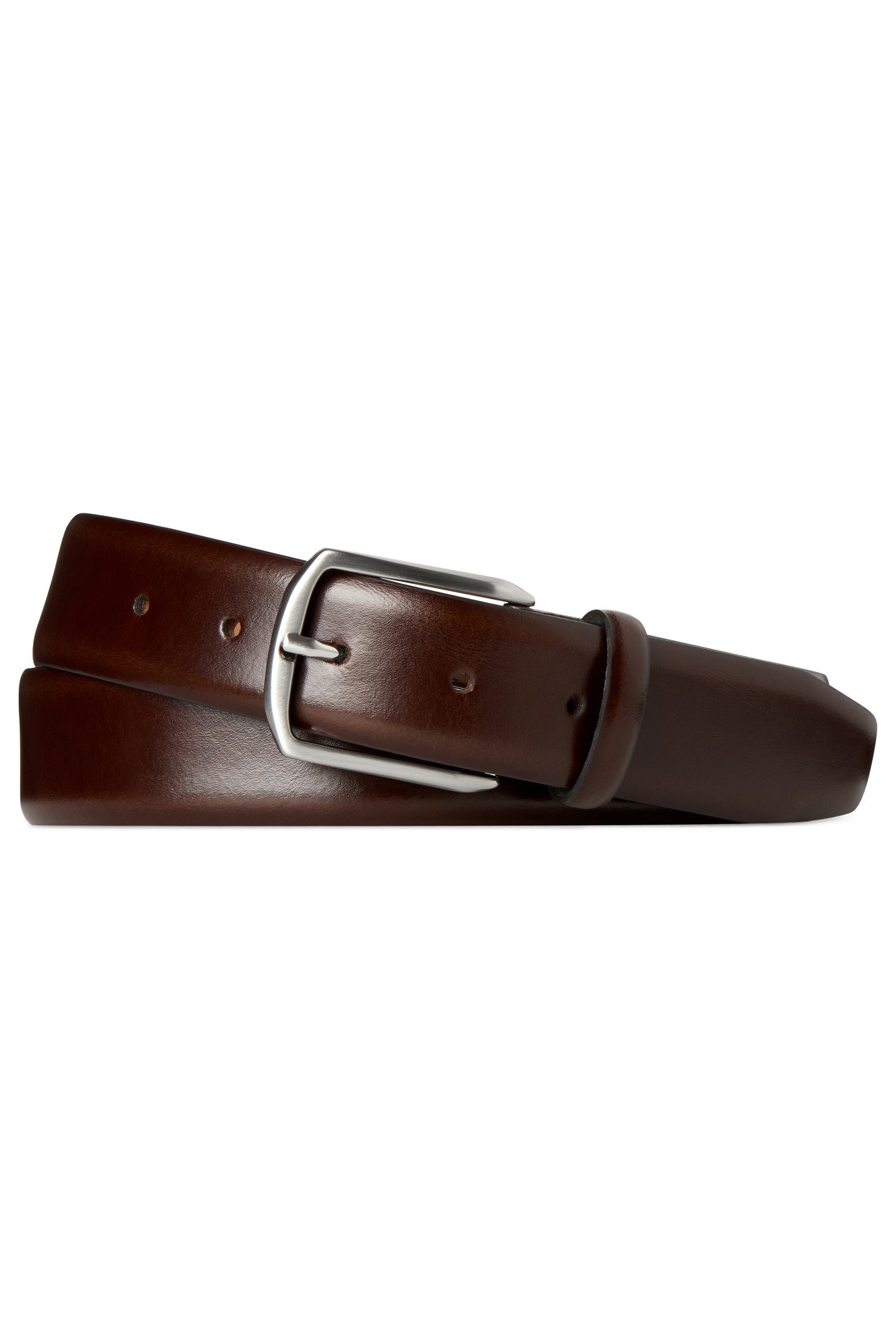 BELT-D.BROWN-LEATHER DARK BROWN 1