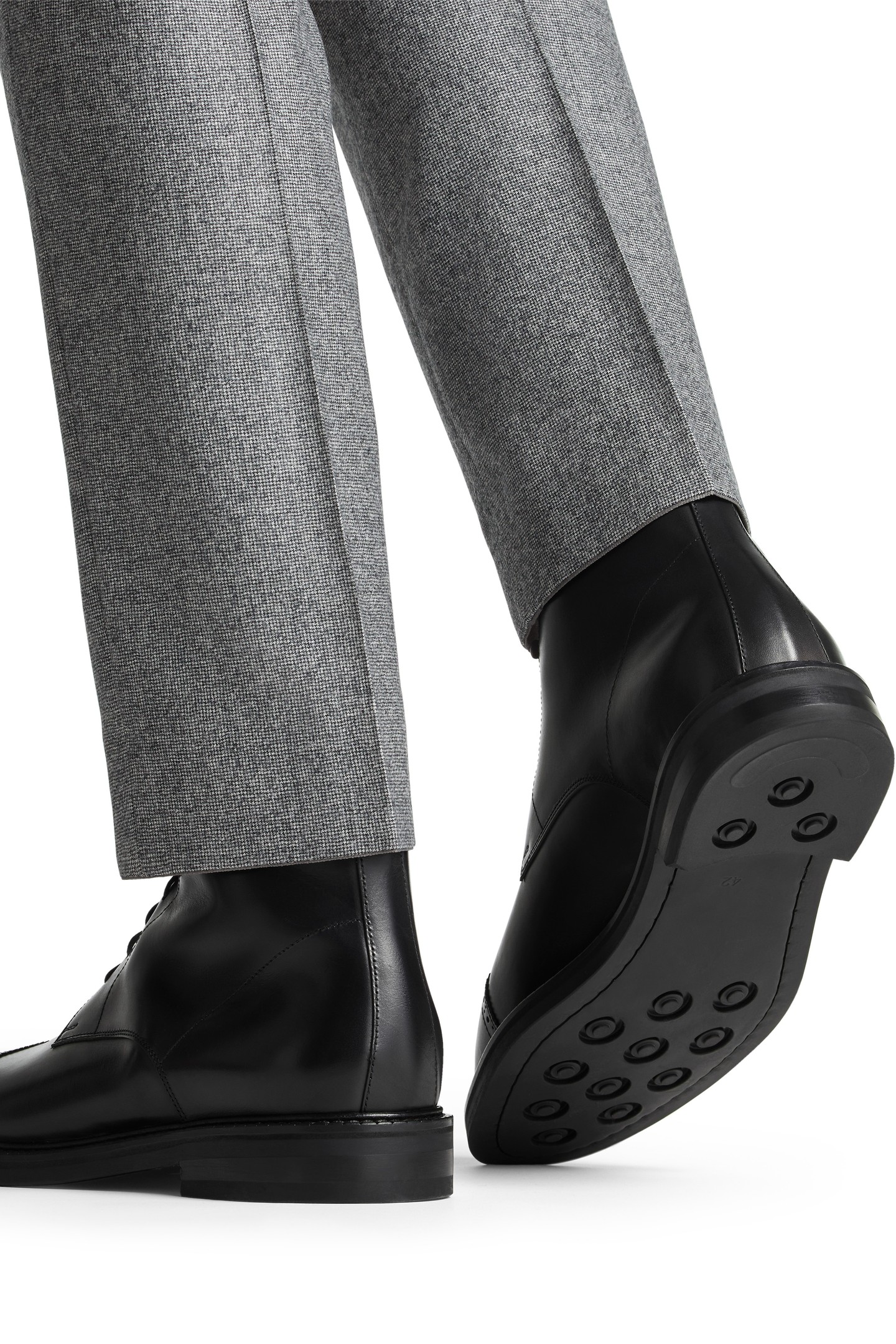 LEATHER-BOOT-BLACK BLACK 4