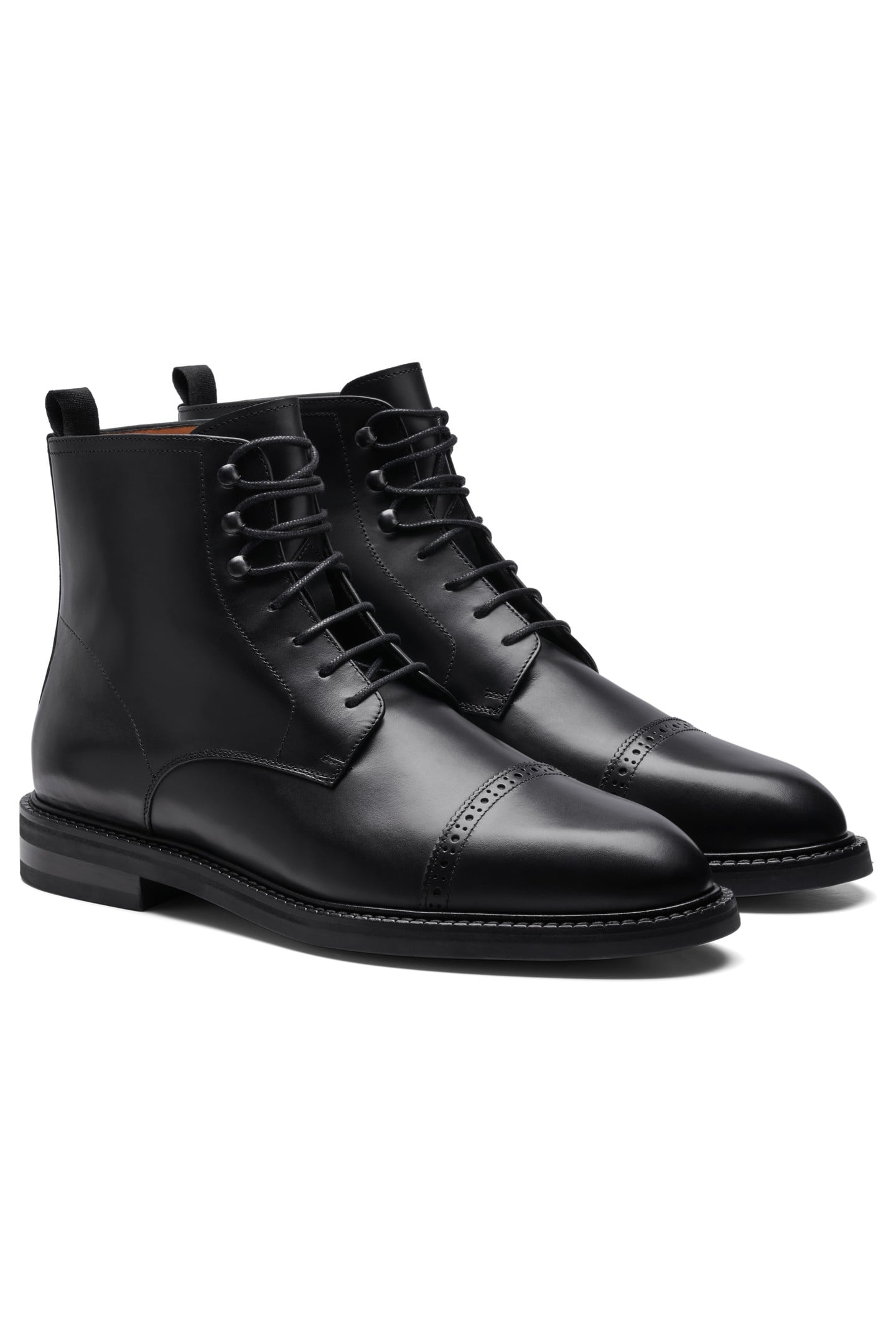 LEATHER-BOOT-BLACK BLACK 1