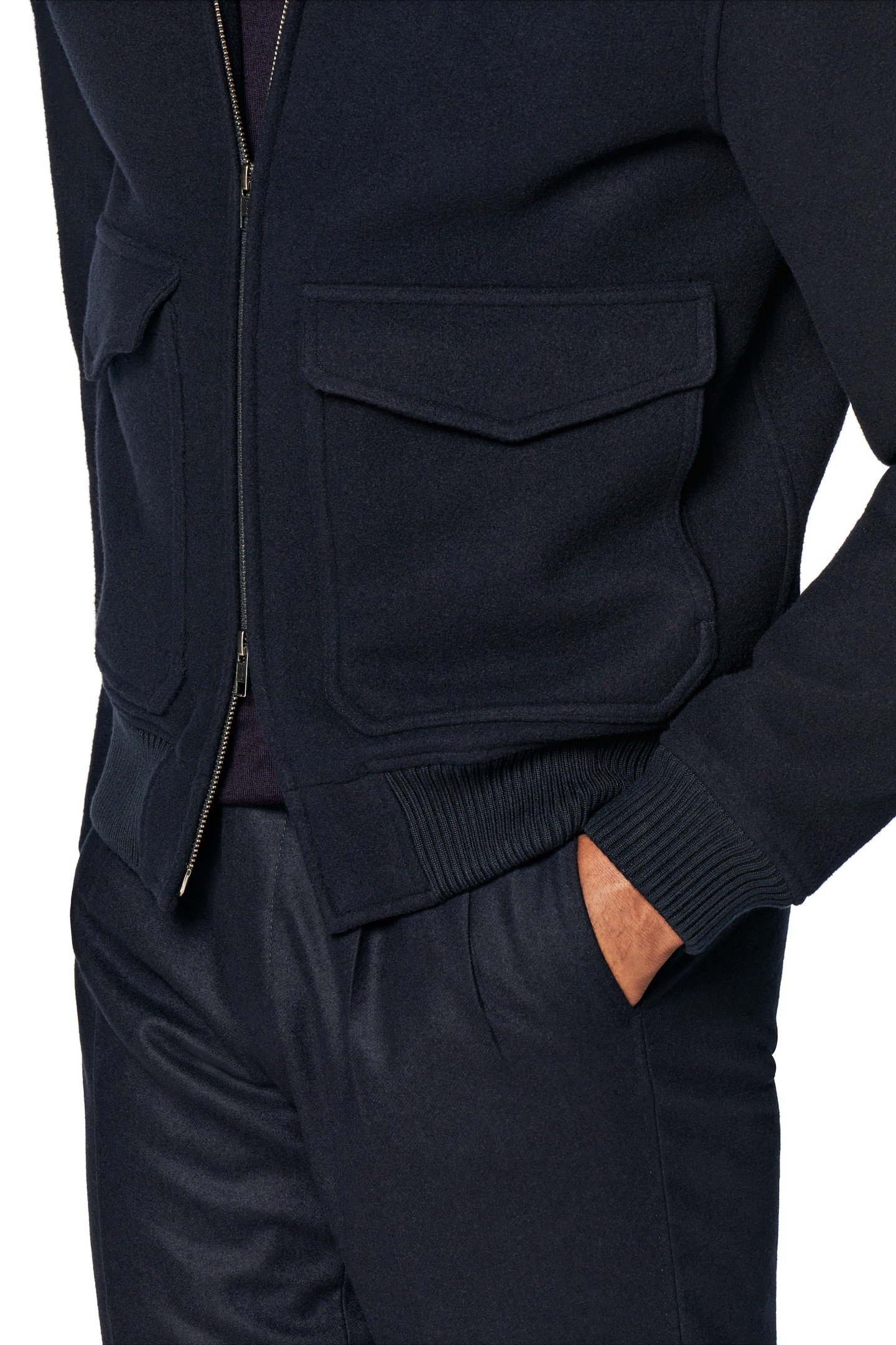 SHEARLING BOMBER-NAVY NAVY 9