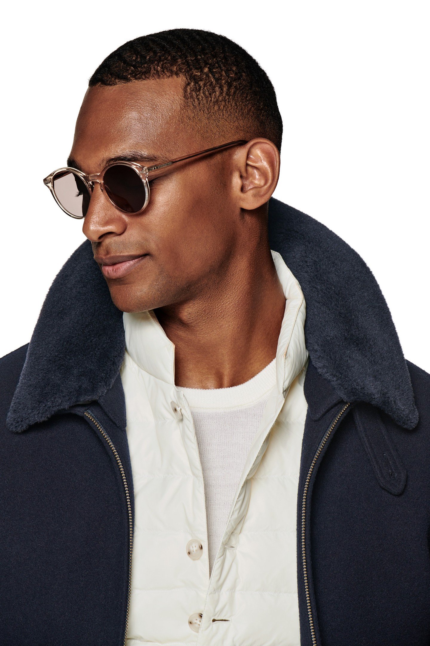 SHEARLING BOMBER-NAVY NAVY 10