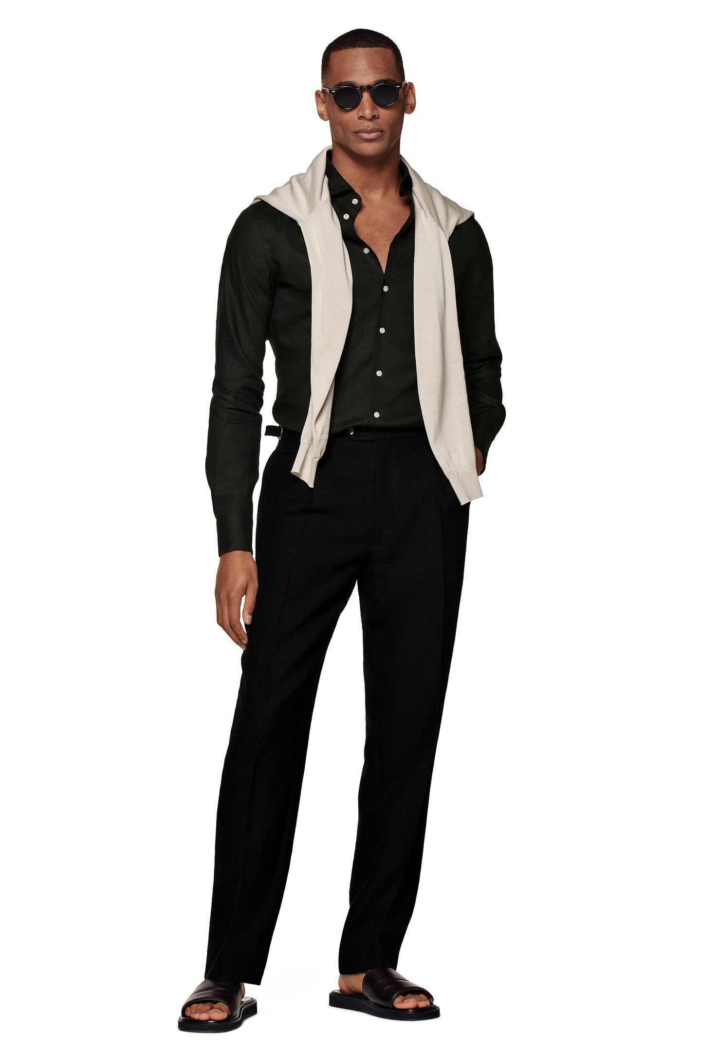 PURE LINEN BLACK BLACK 2