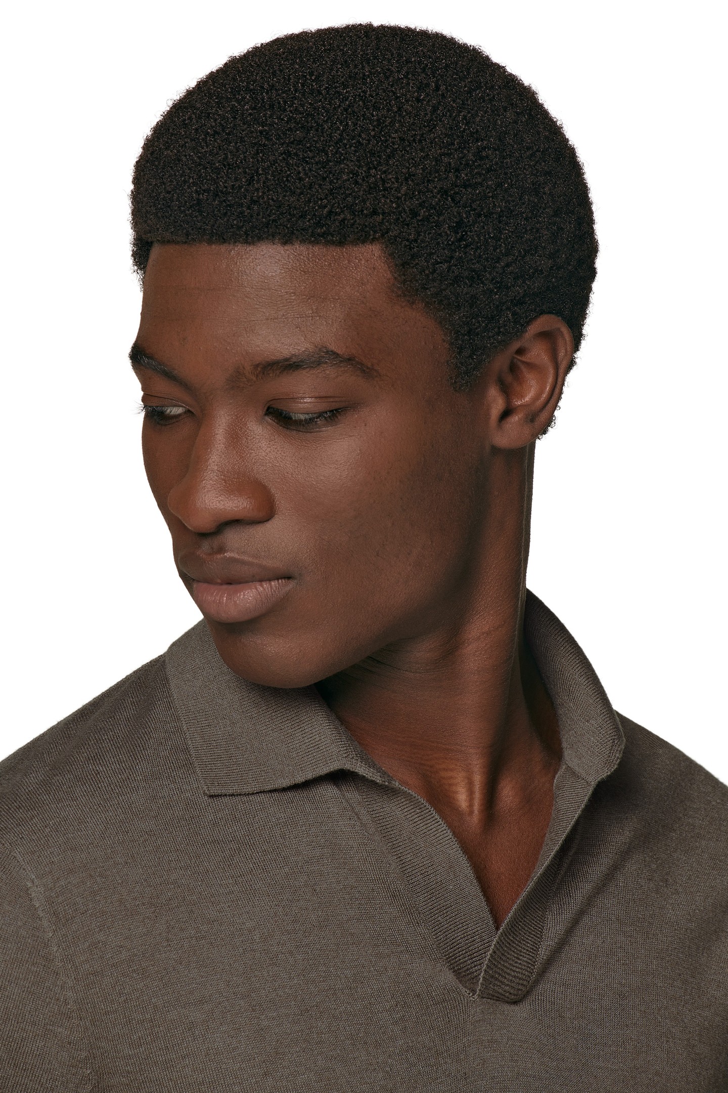 BUTTONLESS POLO TAUPE LUX TAUPE 9