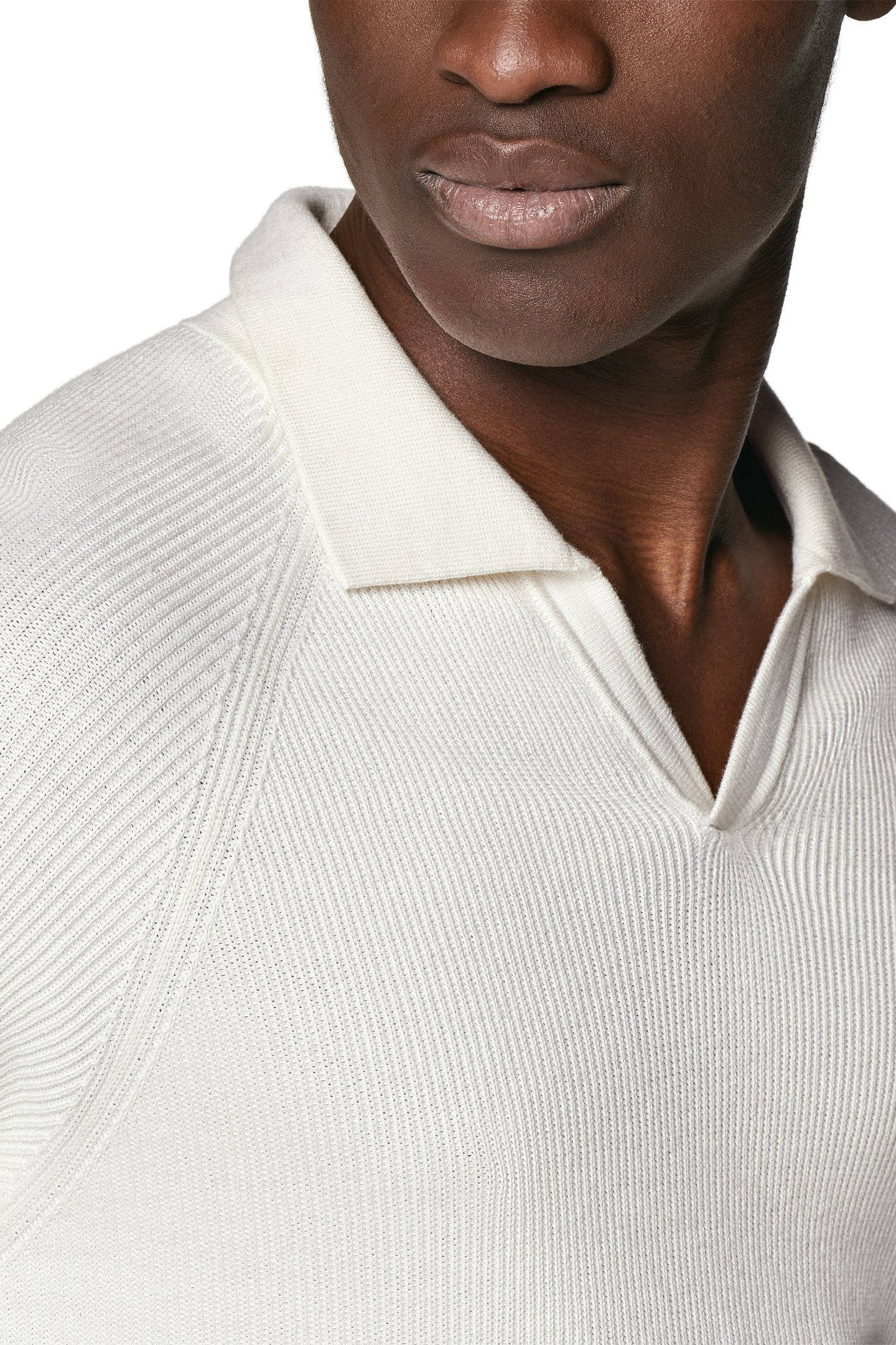 BUTTONLESS POLO RIB OFF WHITE OFF-WHITE 9