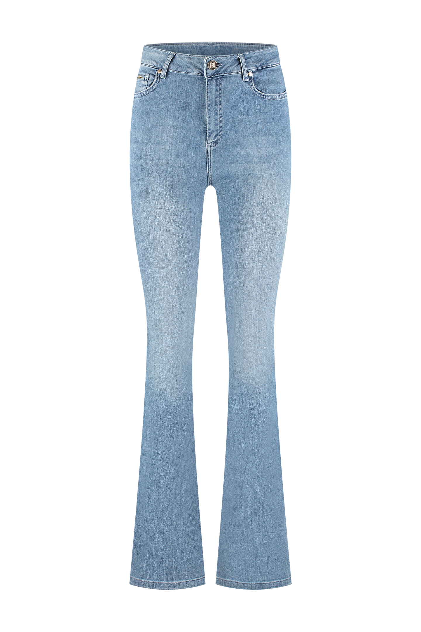 EVIA BLUE FLARE JEANS MEDIUM BLUE 1
